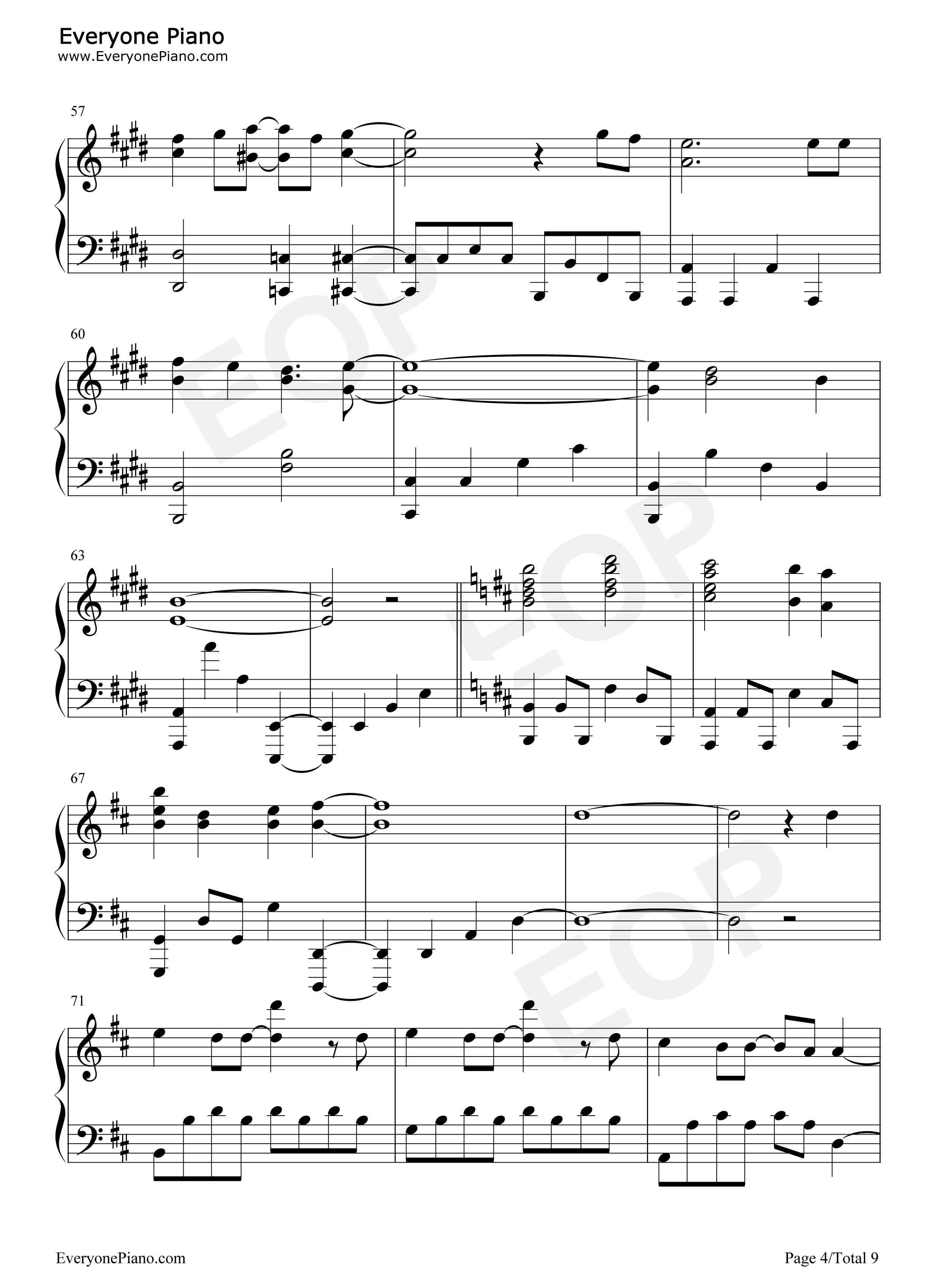 炎钢琴谱-LiSA4