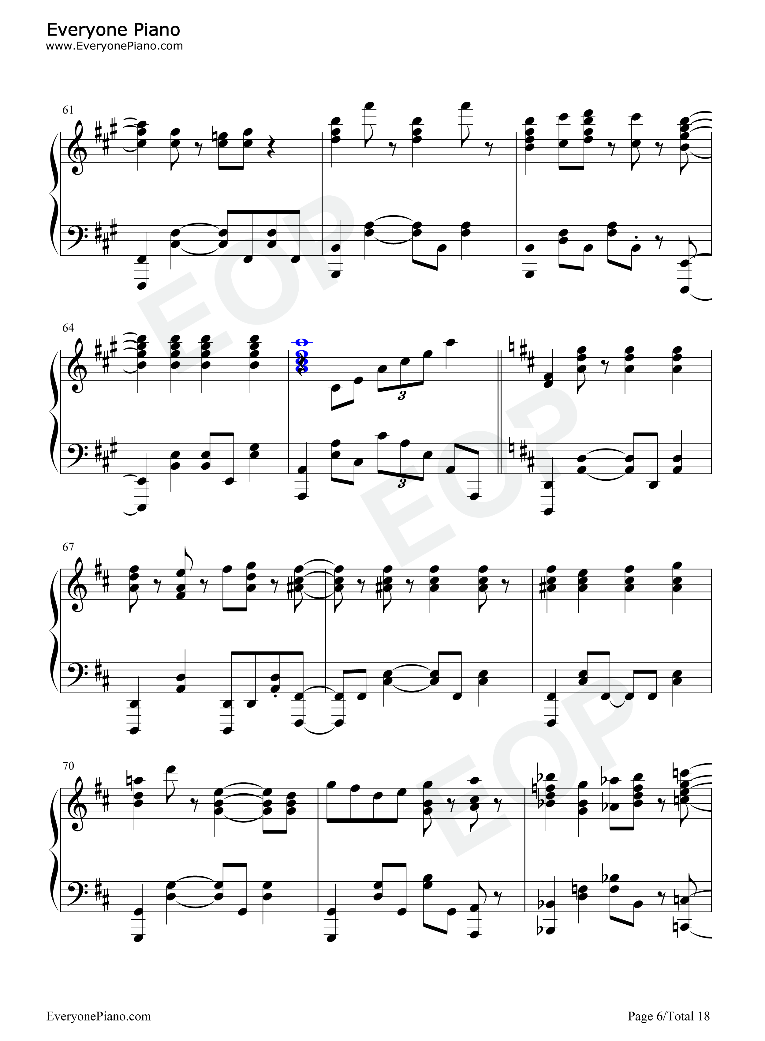 ぐだふわエブリデー钢琴谱-悠木碧6