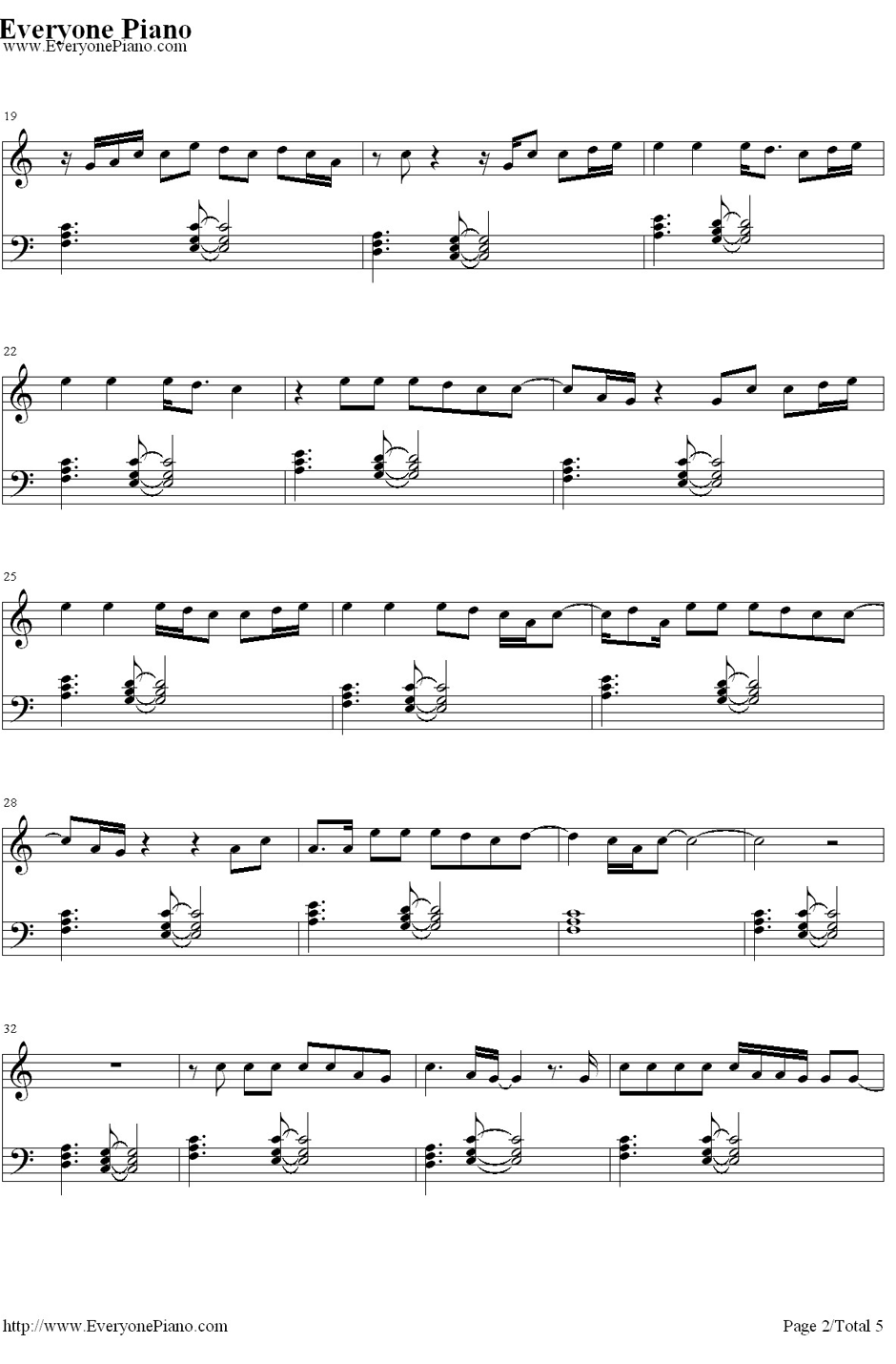 Wanted钢琴谱-HunterHayes2