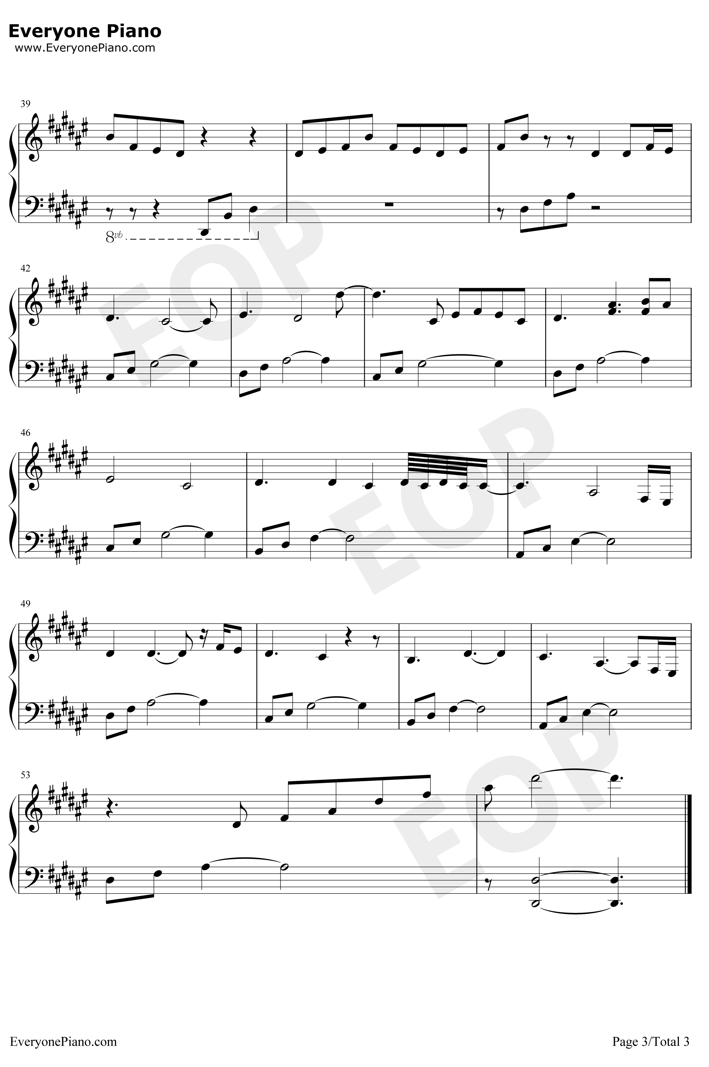 The Beginning钢琴谱-RyanArcand加拿大流浪汉钢琴曲3