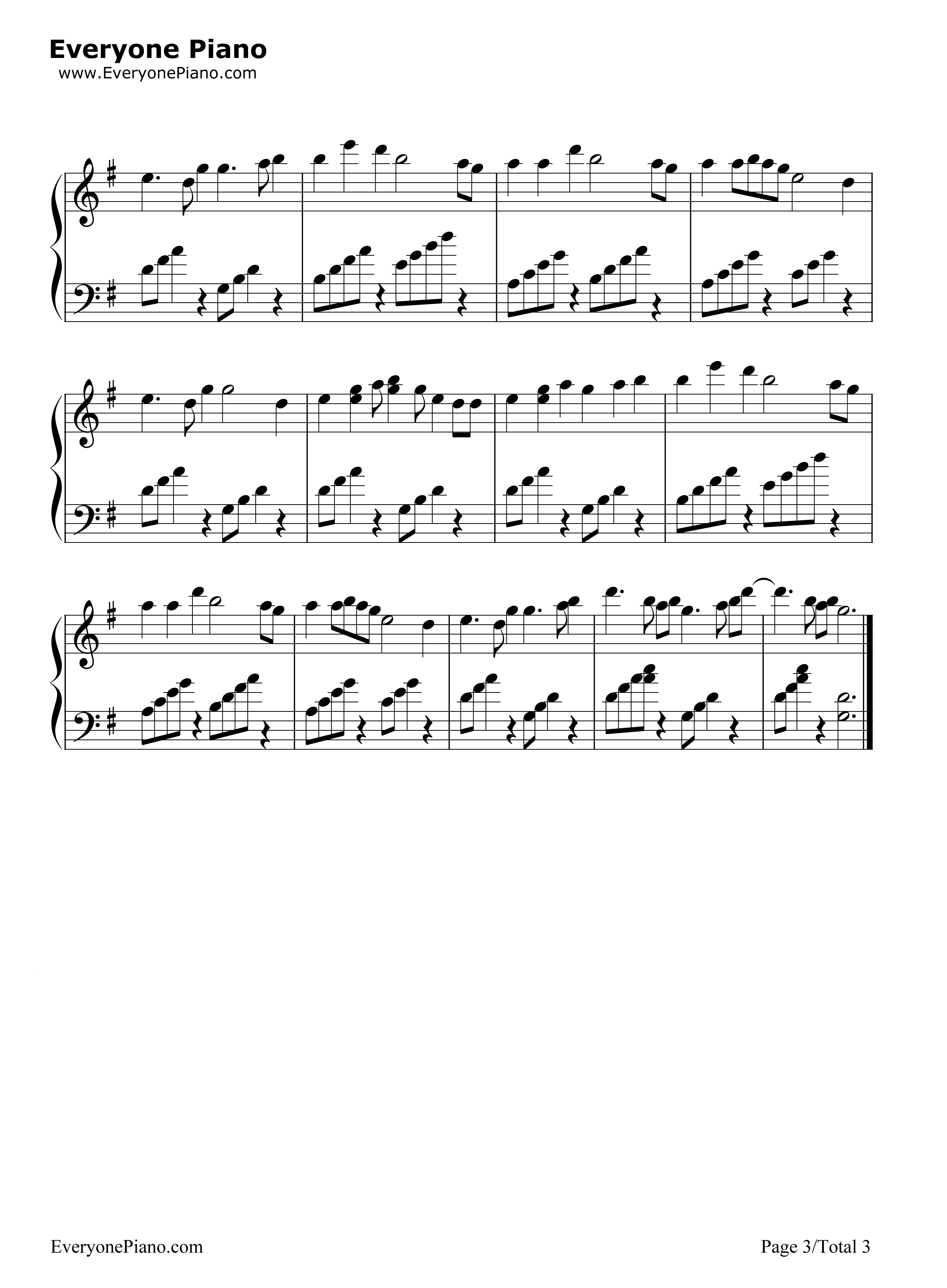 Give Me Your Hand钢琴谱-乔治·温斯顿3
