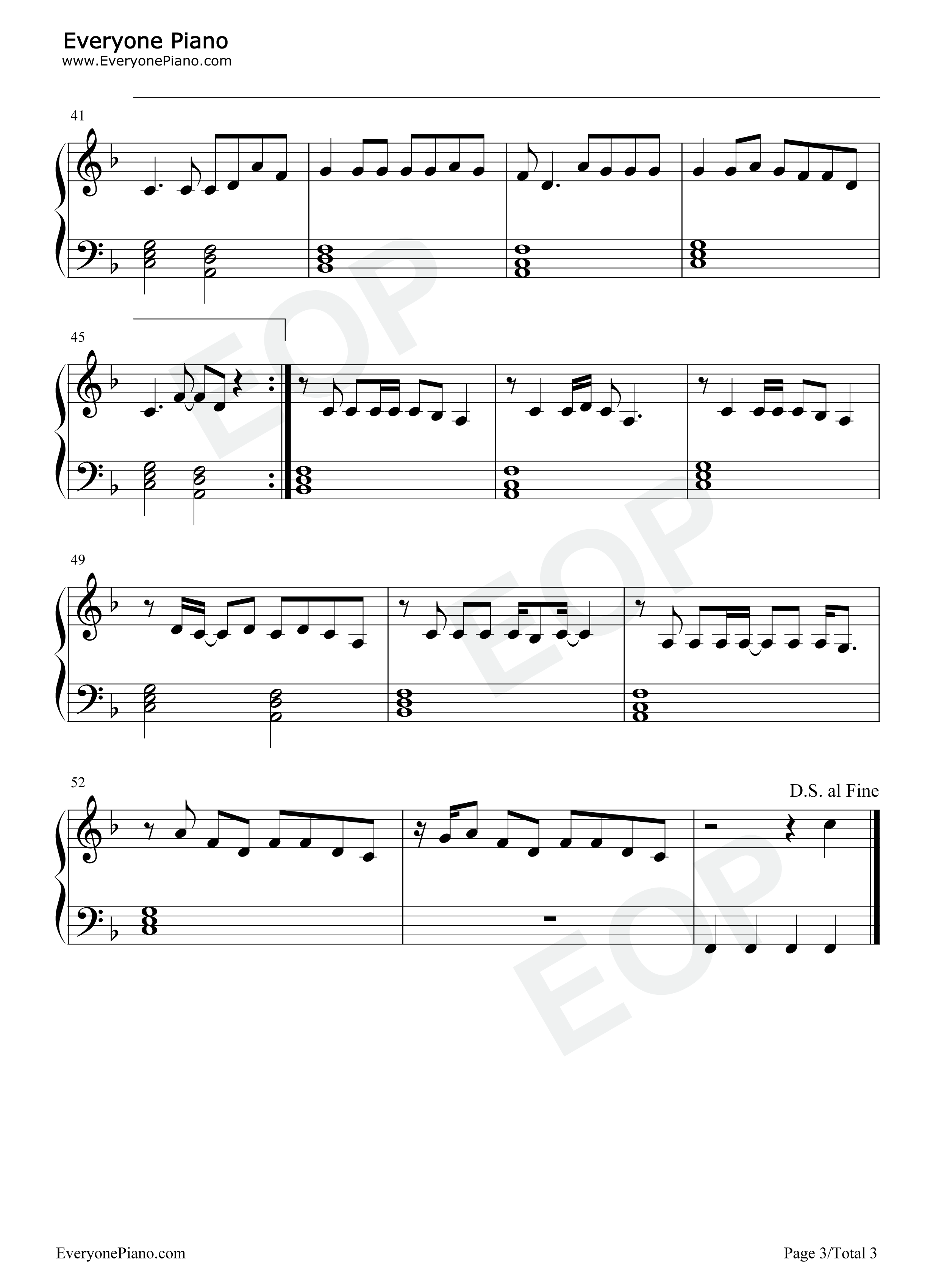 I Really Like You钢琴谱-Carly Rae Jepsen3