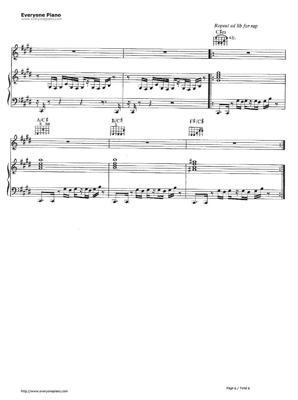 Thriller钢琴谱-Michael Jackson6