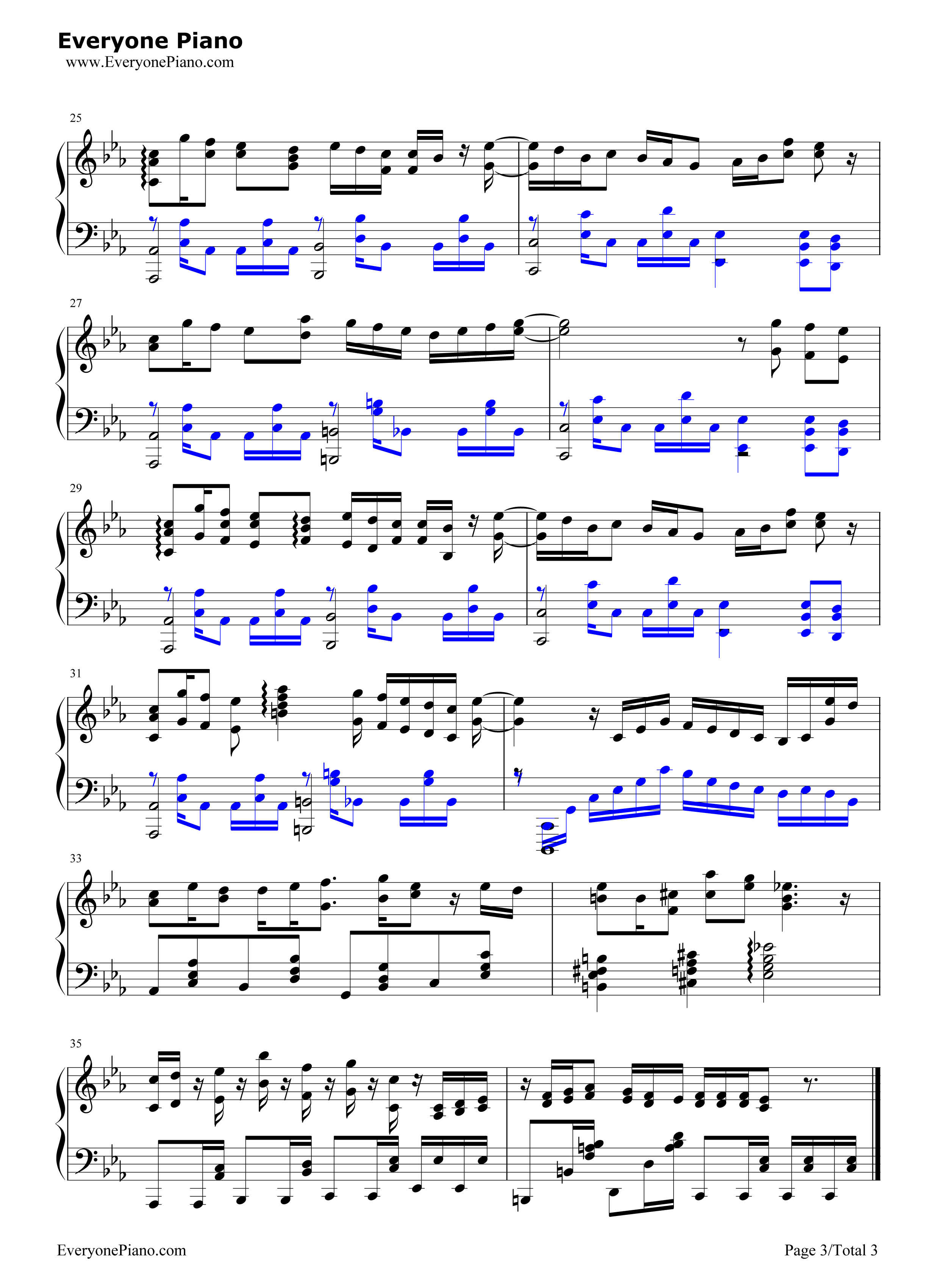 ピースサイン钢琴谱-米津玄师3