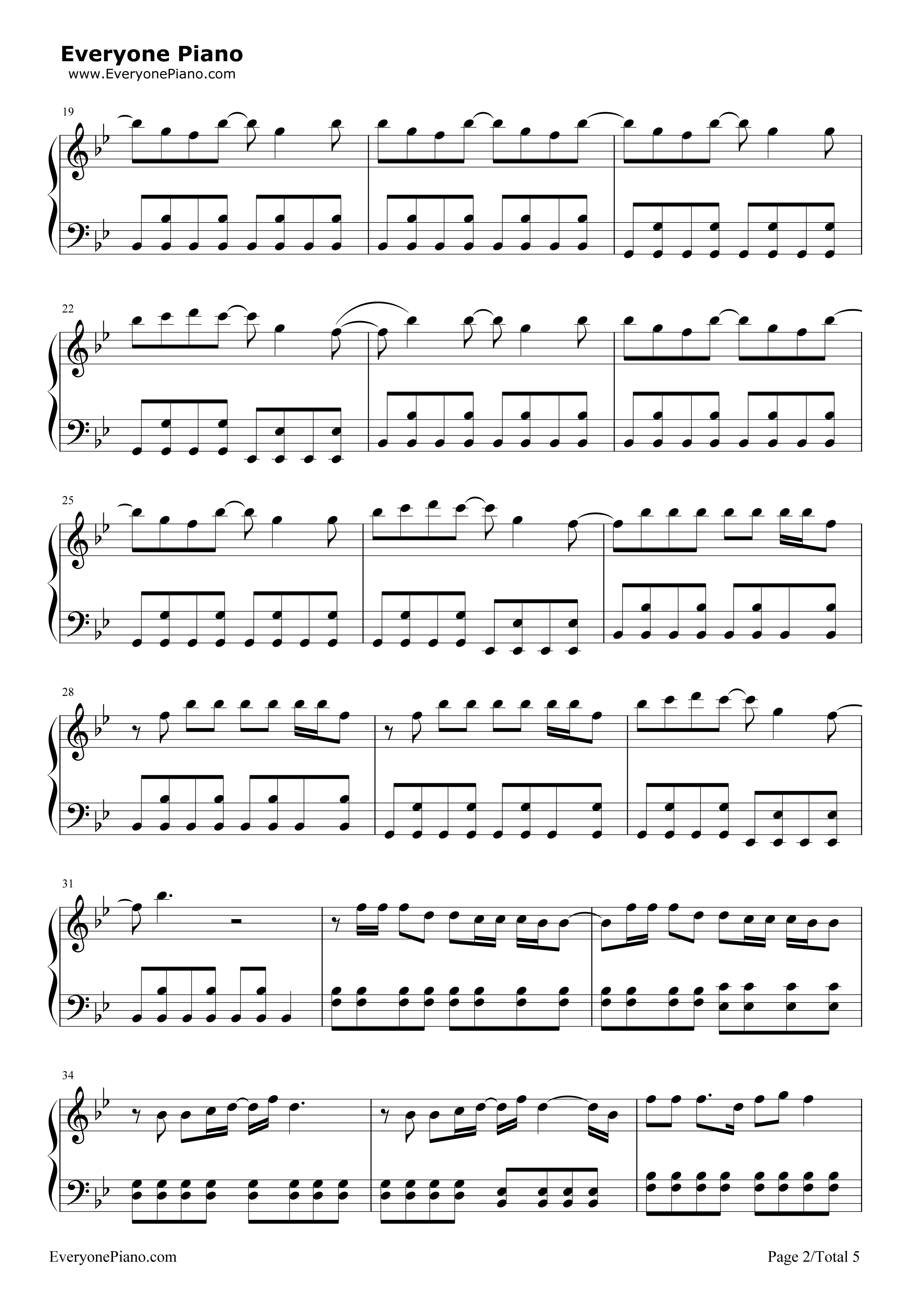 Roar（灵魂咆哮）钢琴谱-Katy Perry2