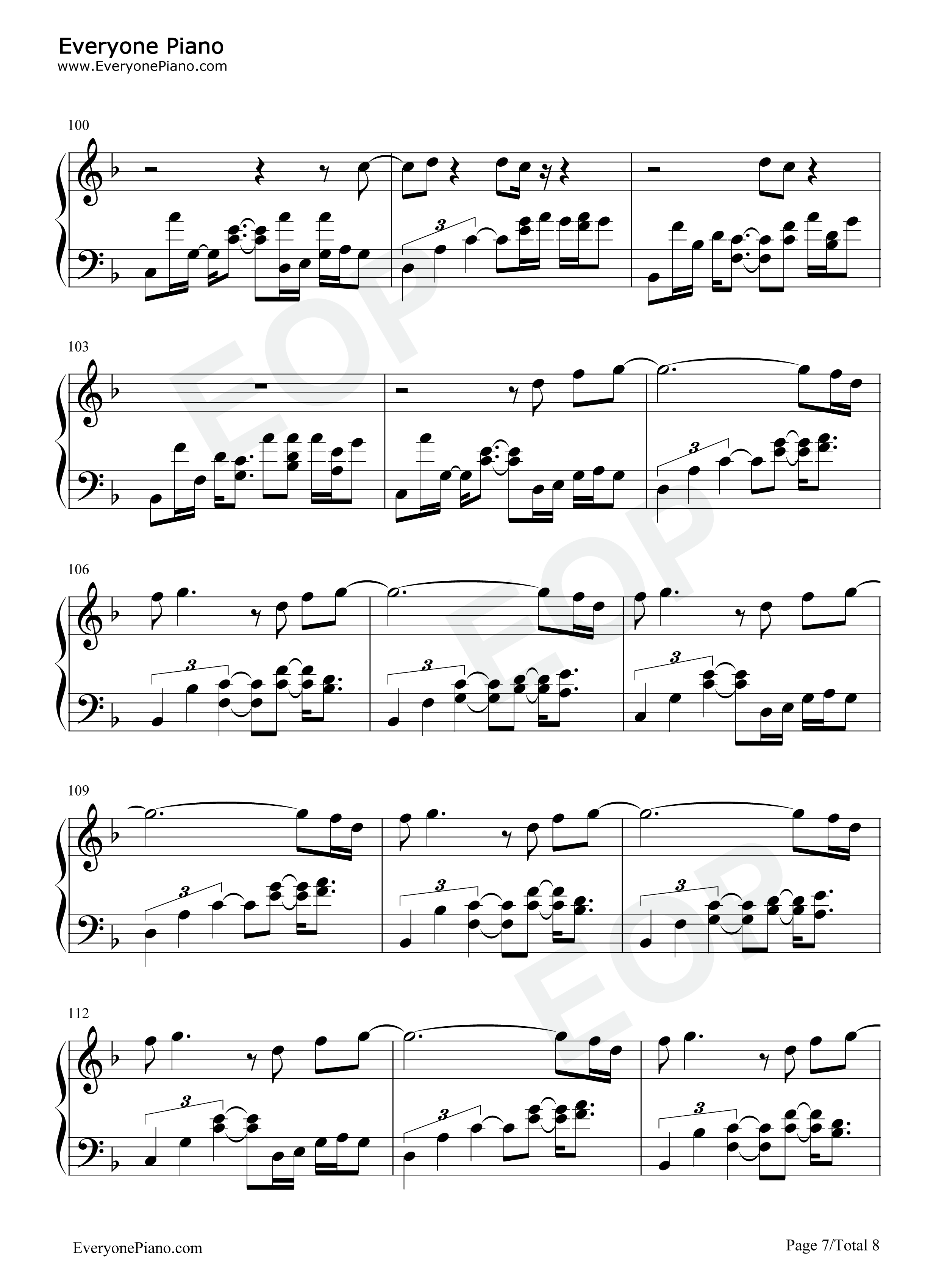Afire Love钢琴谱-Ed Sheeran7