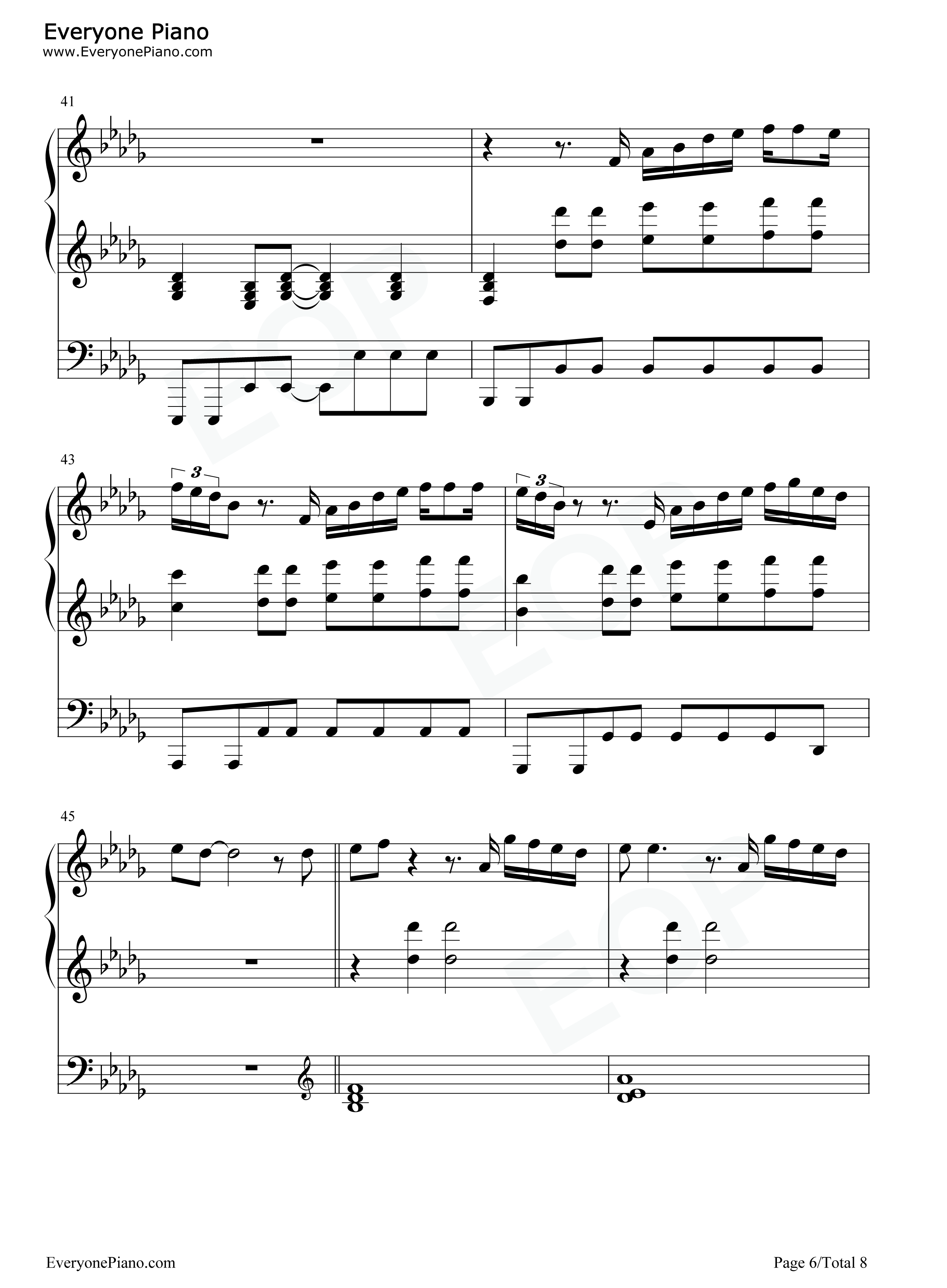 Speechless钢琴谱-Dan + Shay6