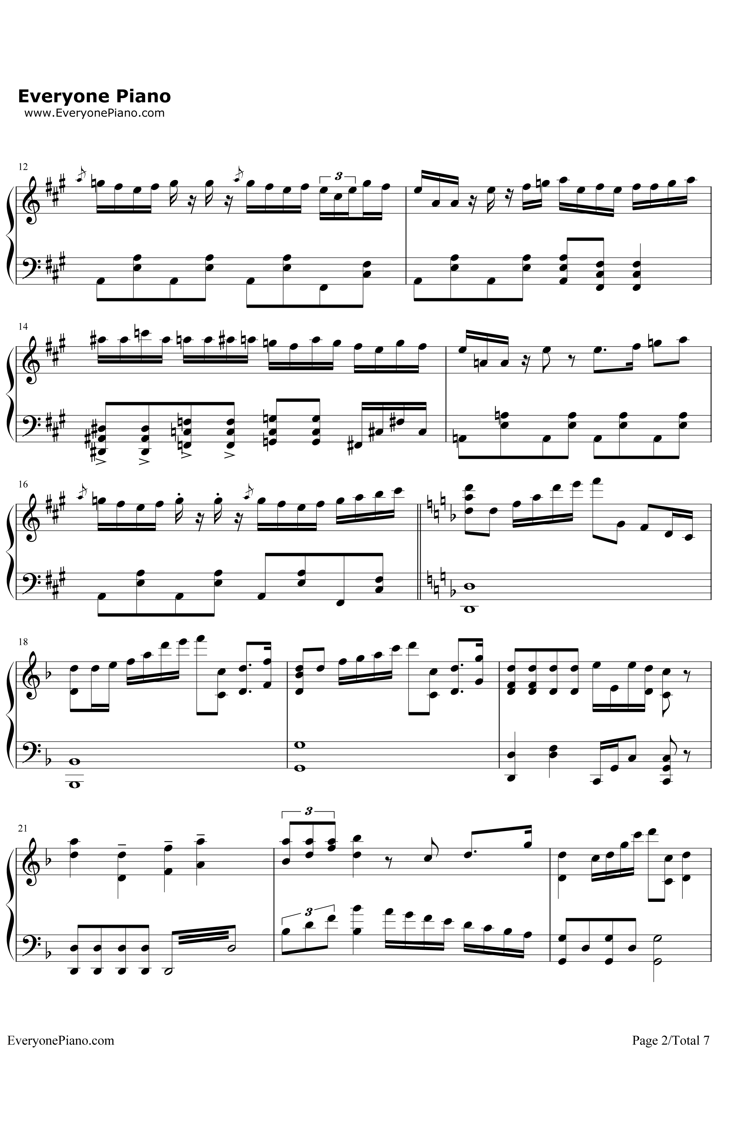 See You Tomorrow钢琴谱-JohnPowell-驯龙高手OST2