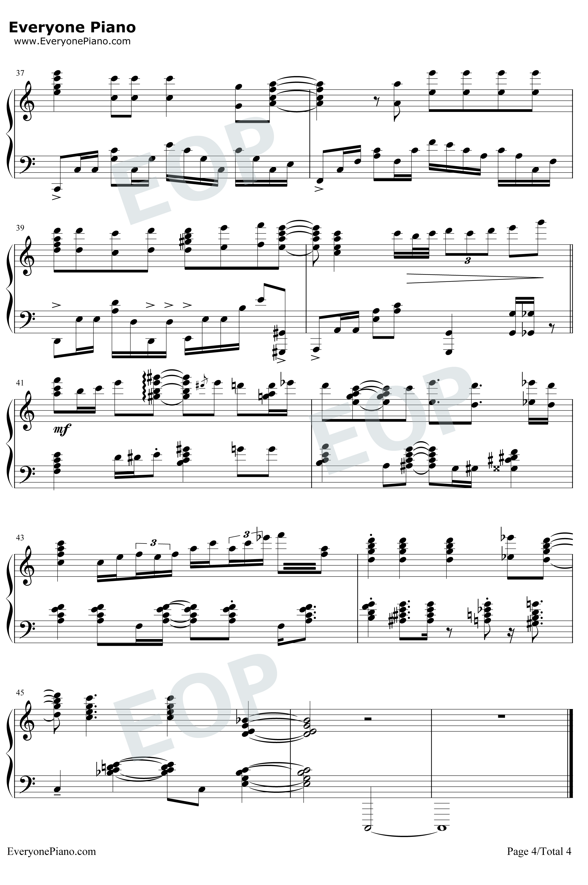 ロングホープ・フィリア钢琴谱-菅田将晖4
