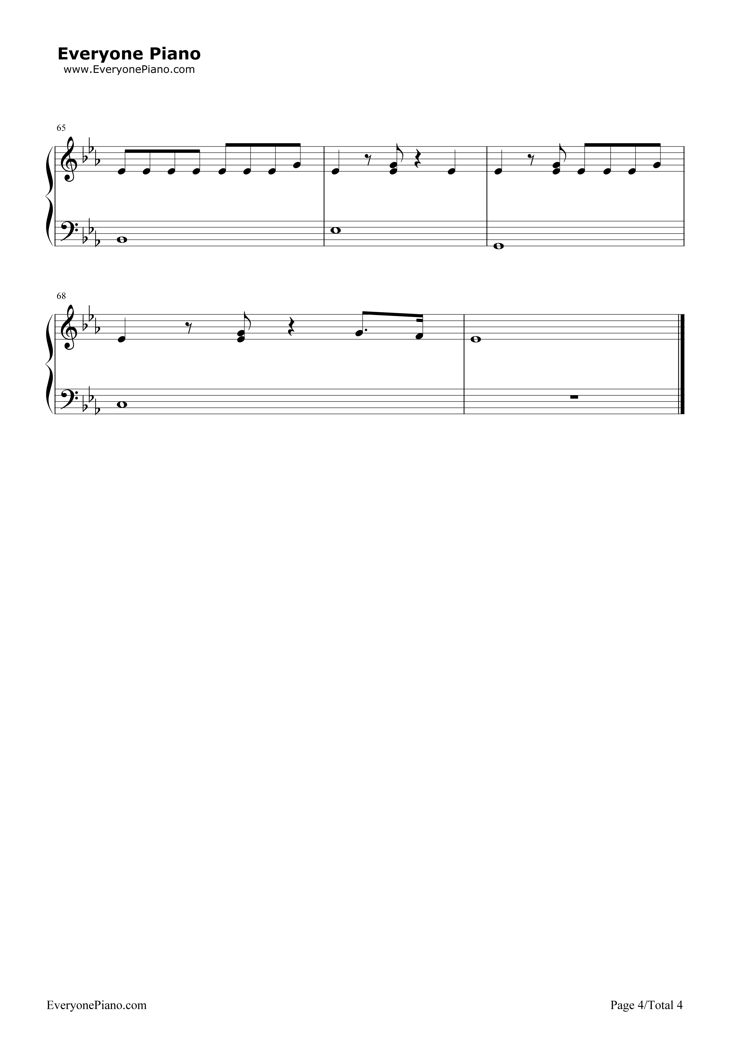 Hands to Myself钢琴谱-Selena Gomez4