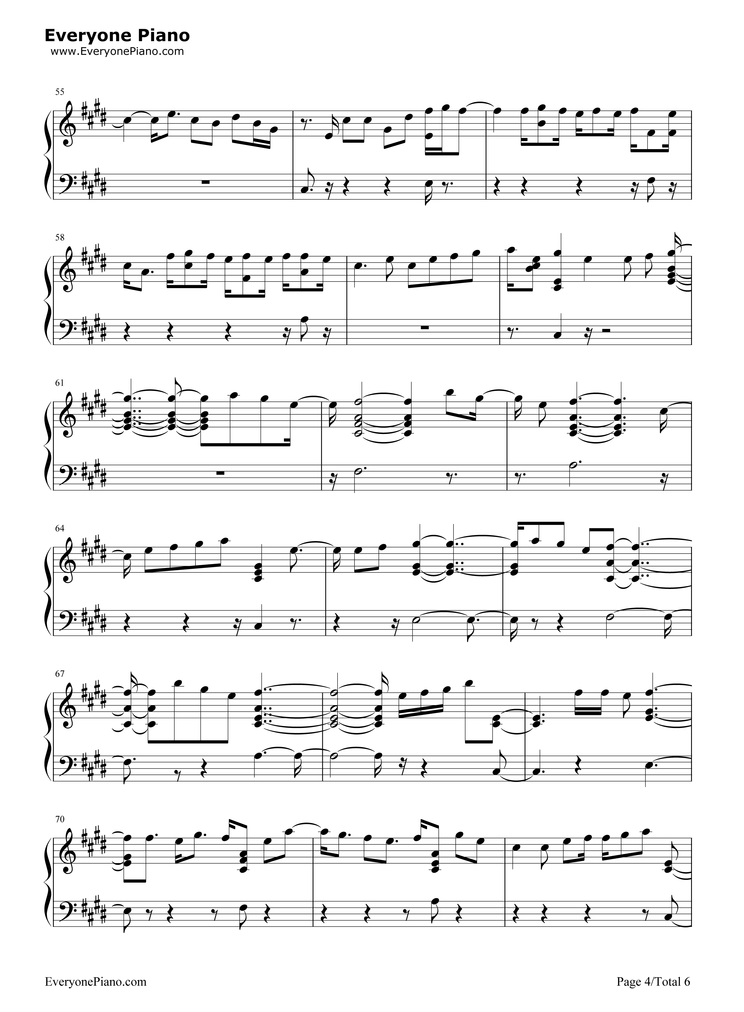 Angel钢琴谱-Fifth Harmony4