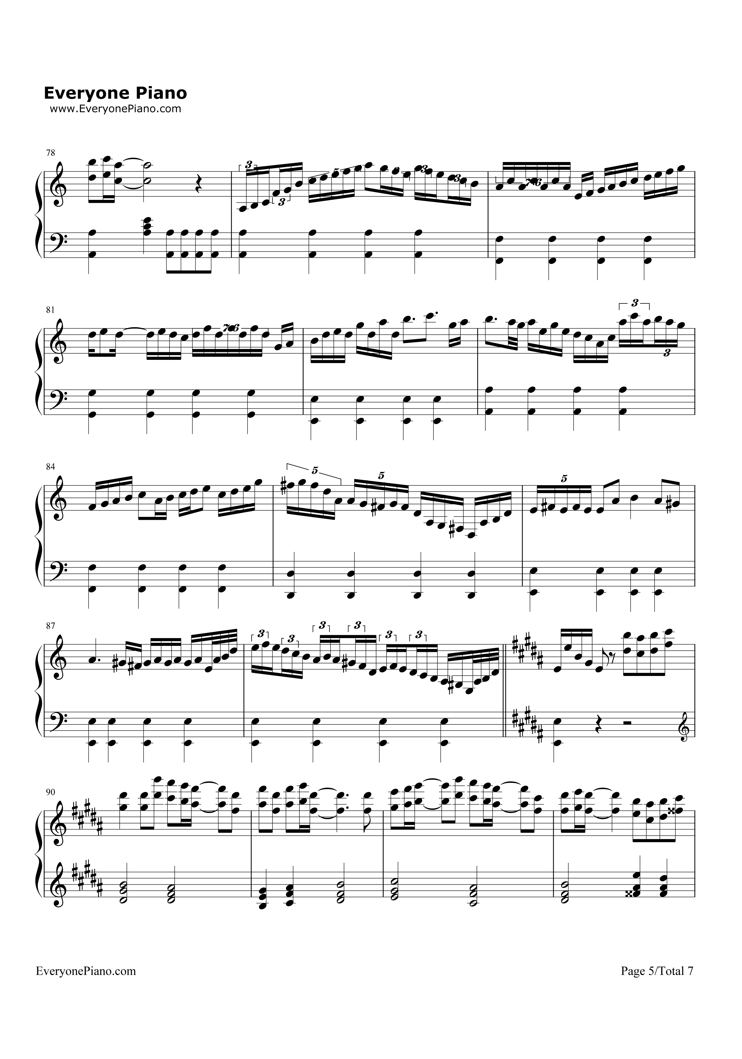 LEVEL5钢琴谱-fripSide5
