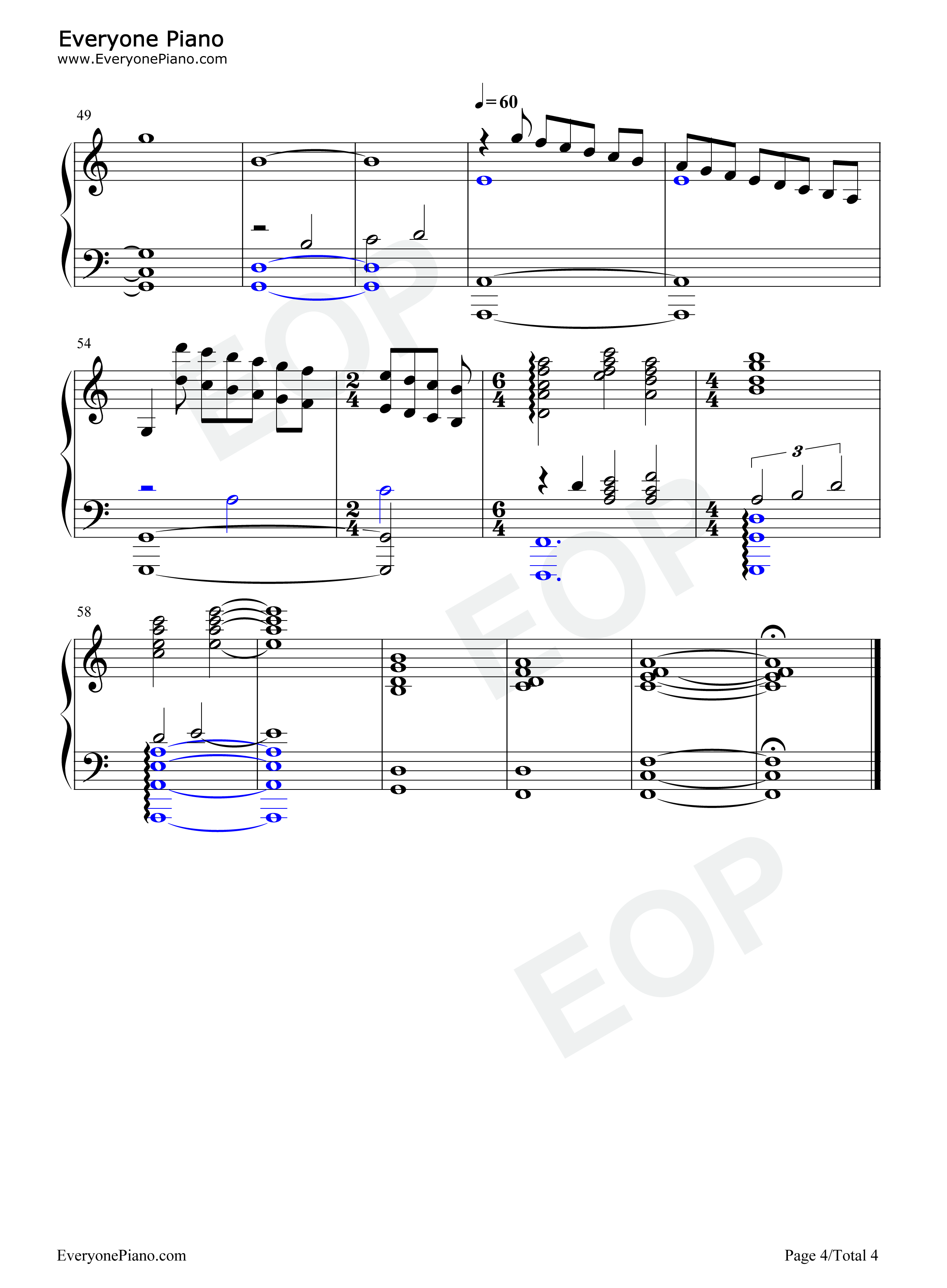 Fireflies钢琴谱-Lorne Balfe4