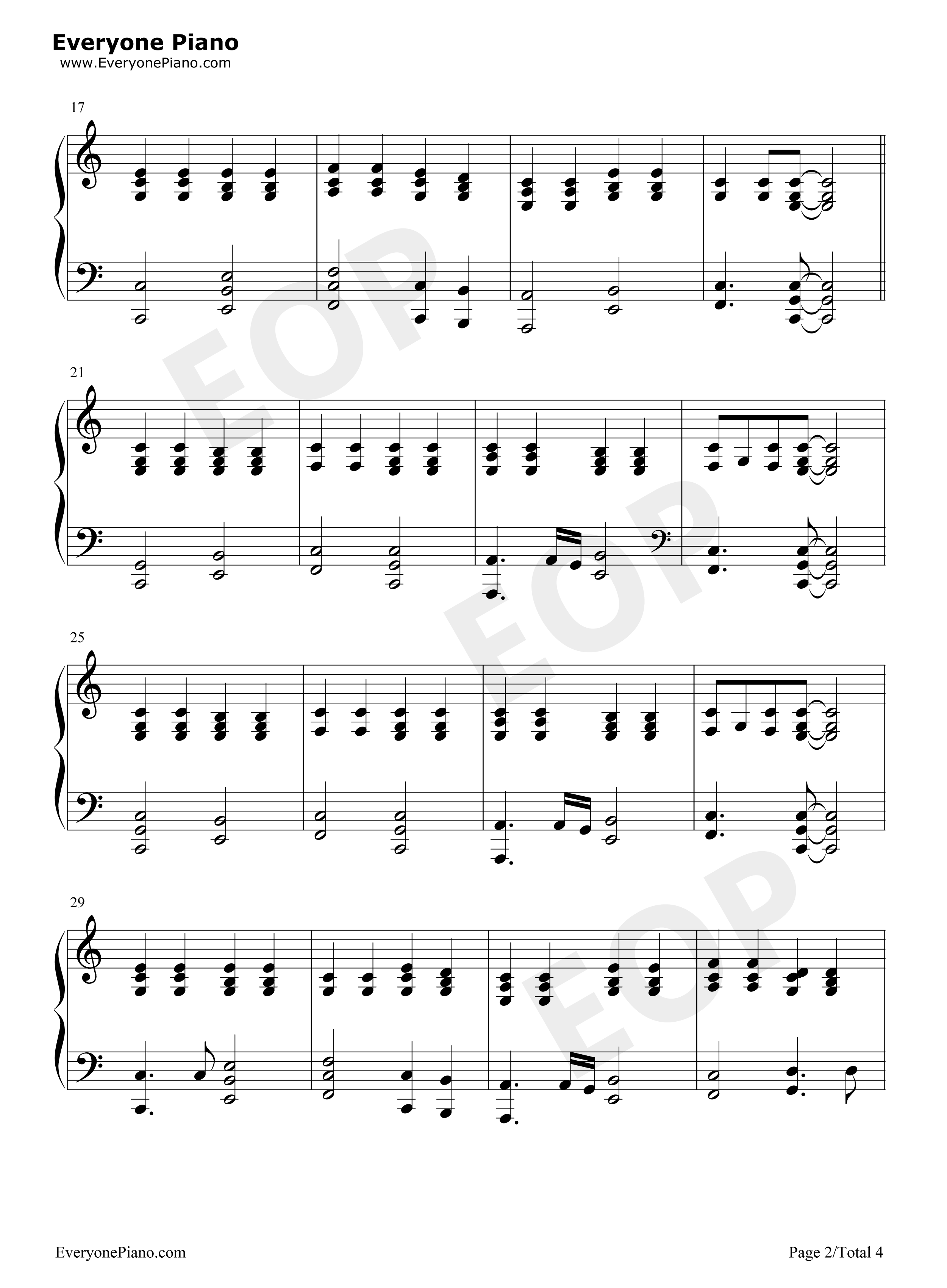 All This Time伴奏钢琴谱-OneRepublic2