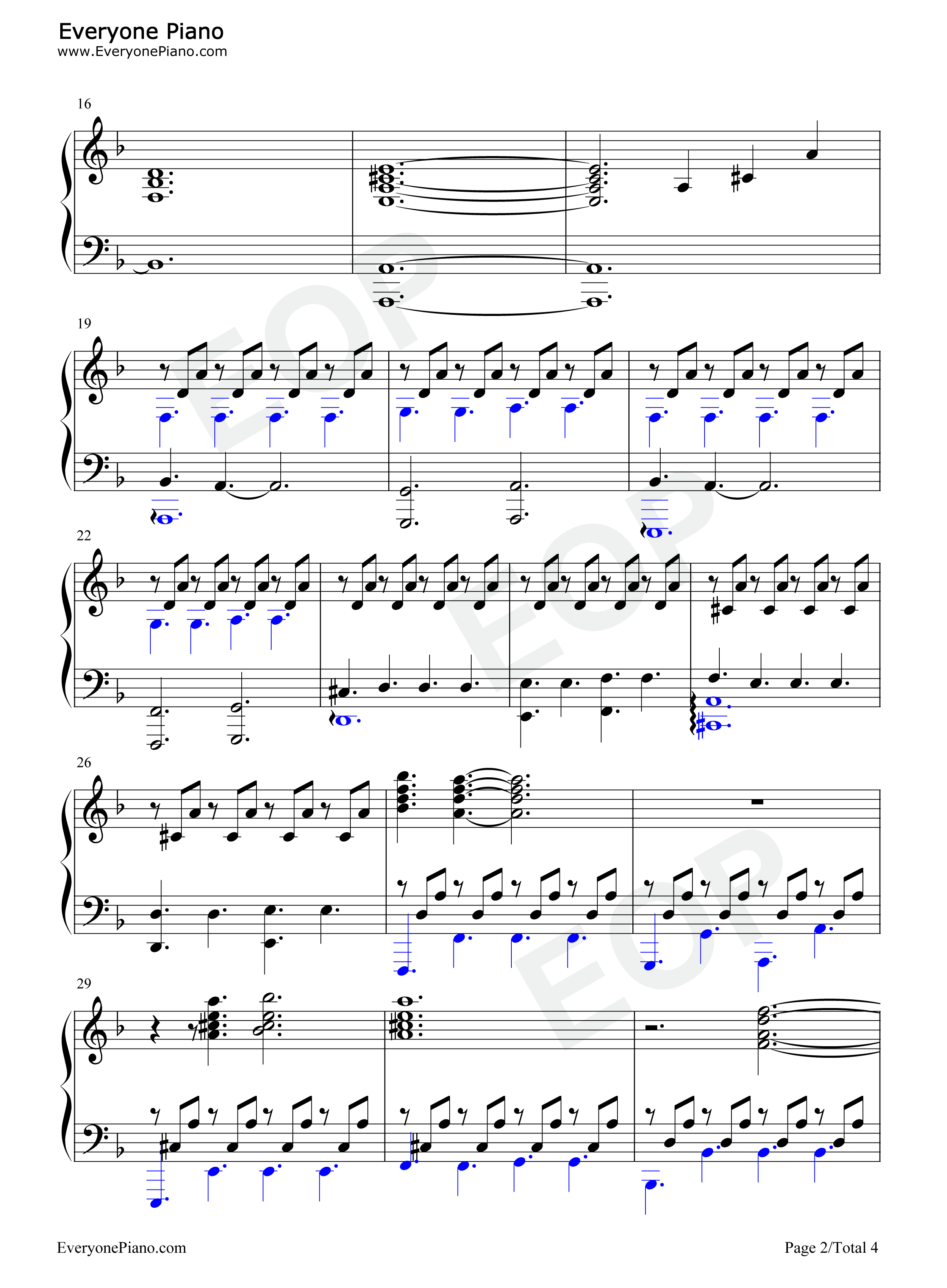 Fireflies钢琴谱-Lorne Balfe2