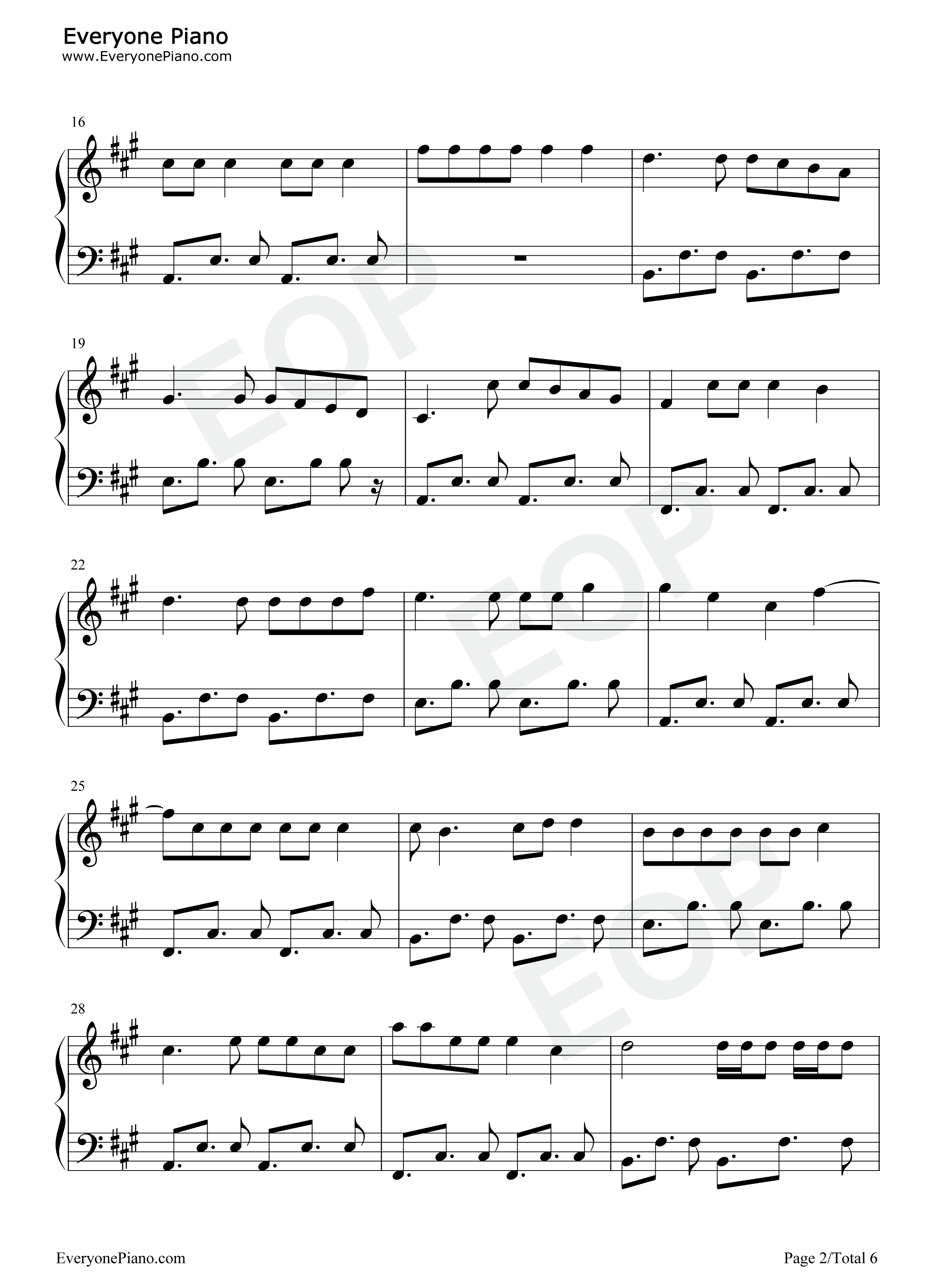 Follow You钢琴谱-Imagine Dragons2