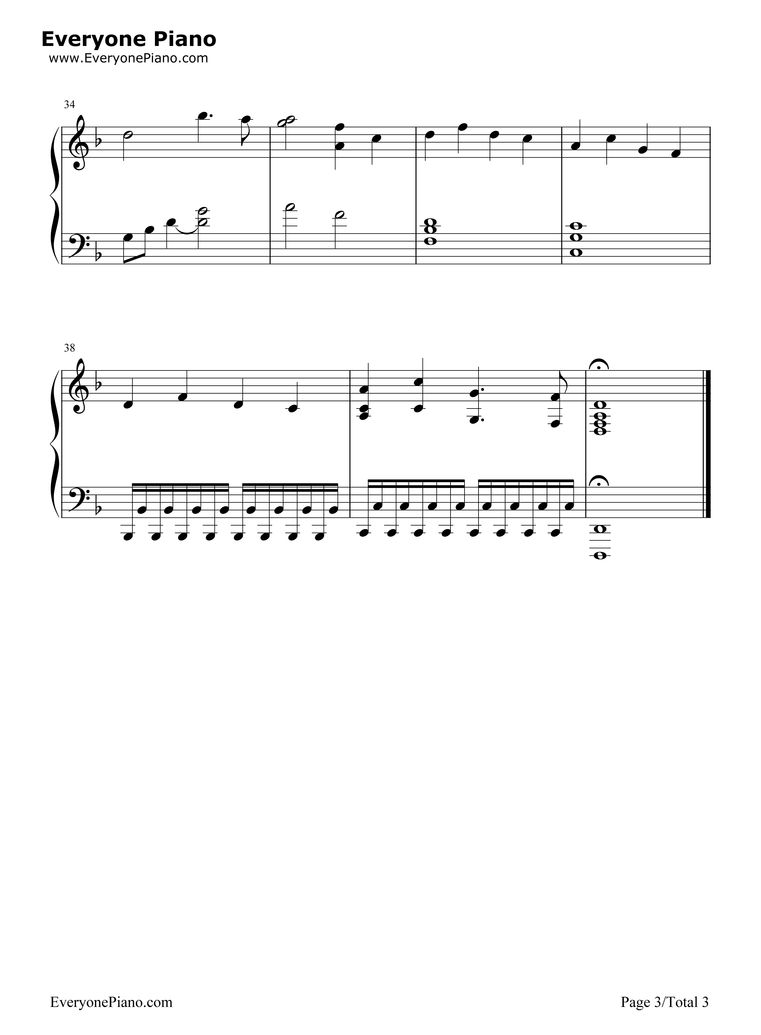 Oogway Ascends钢琴谱-Hans Zimmer3