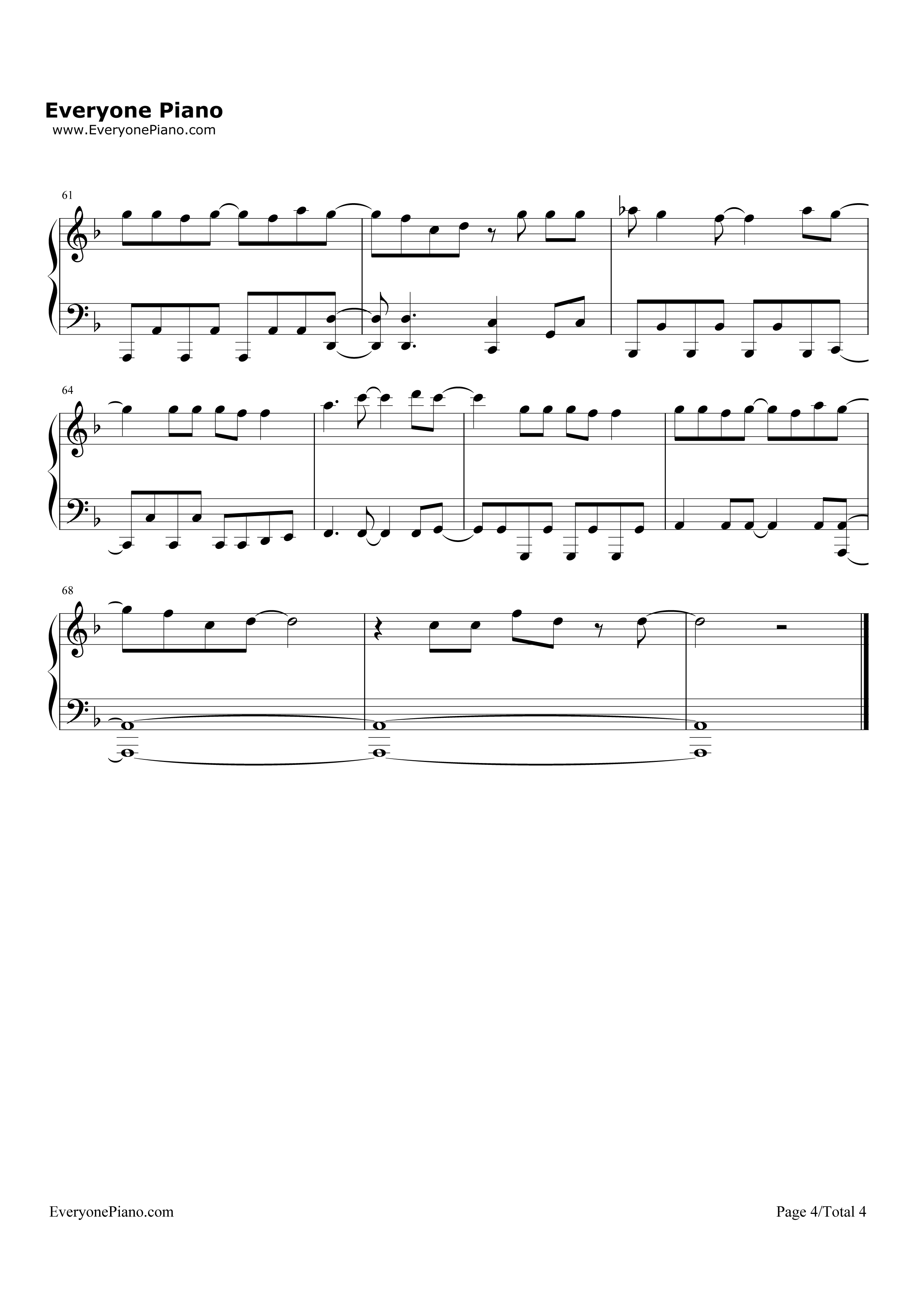 For a Better Day钢琴谱-Avicii4