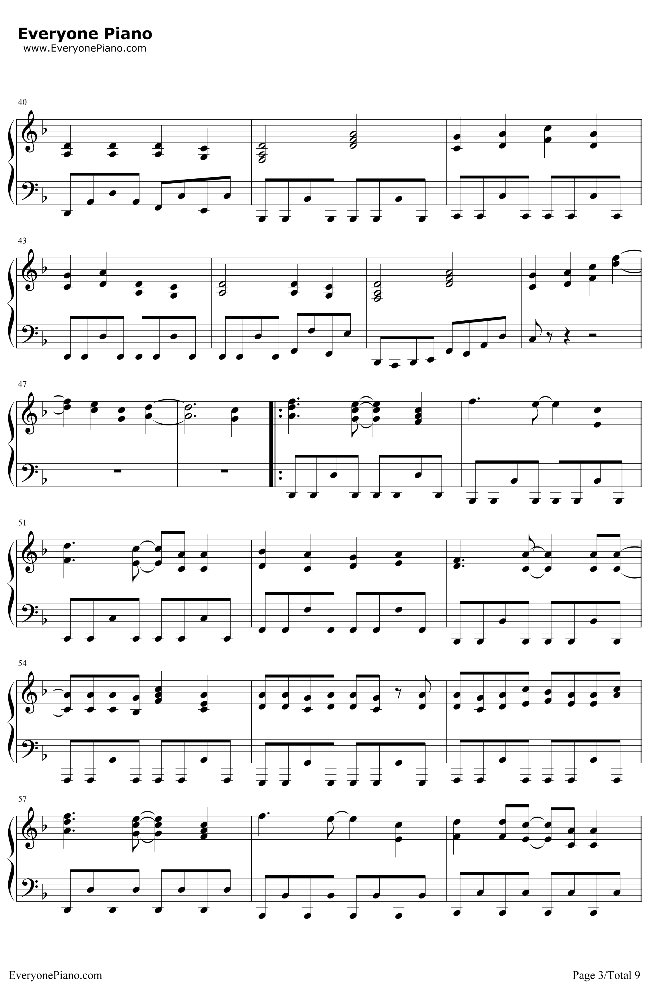 からくり卍ばーすと钢琴谱-镜音リンAppend3
