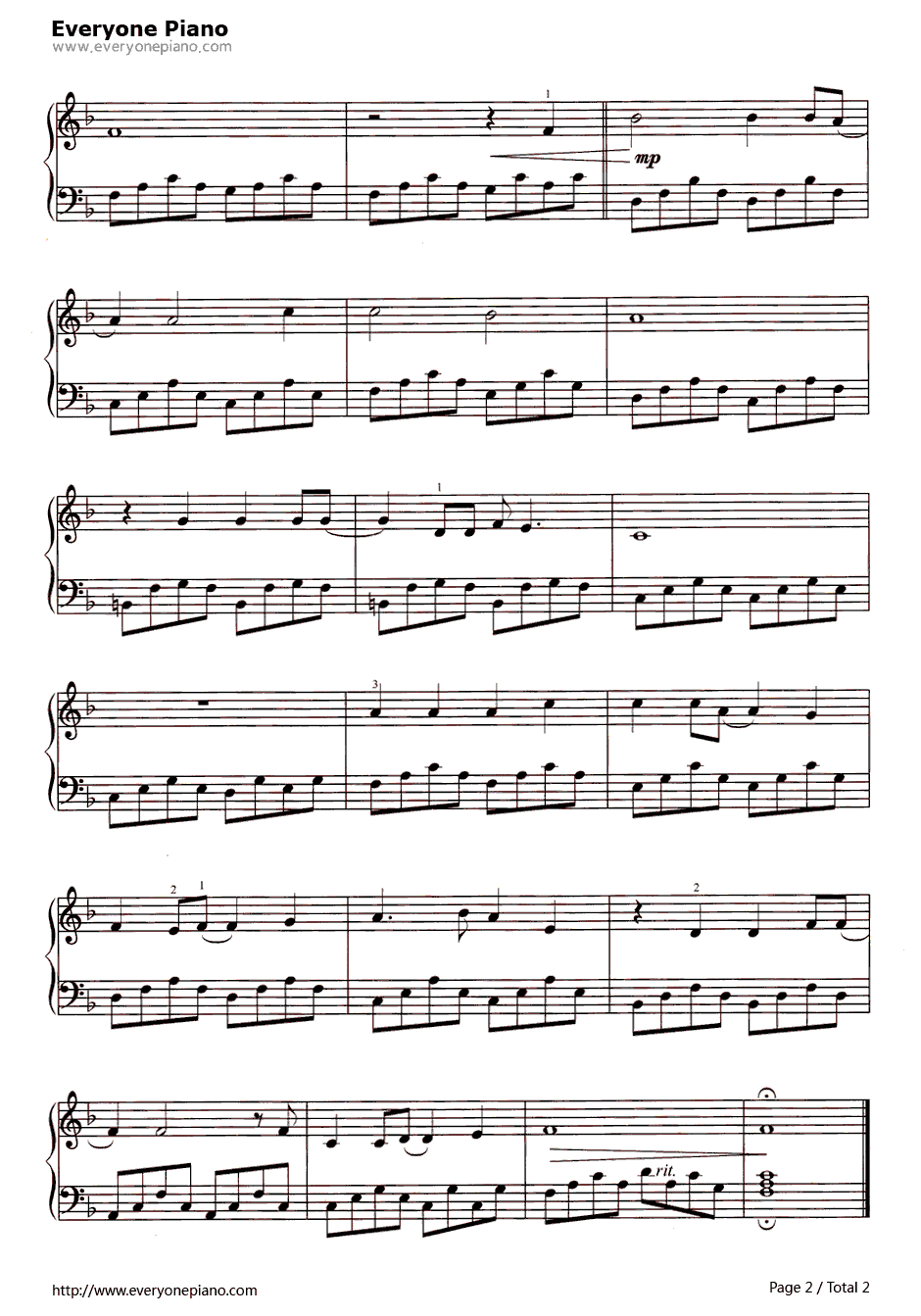 伦敦街道钢琴谱-Ralph McTell2