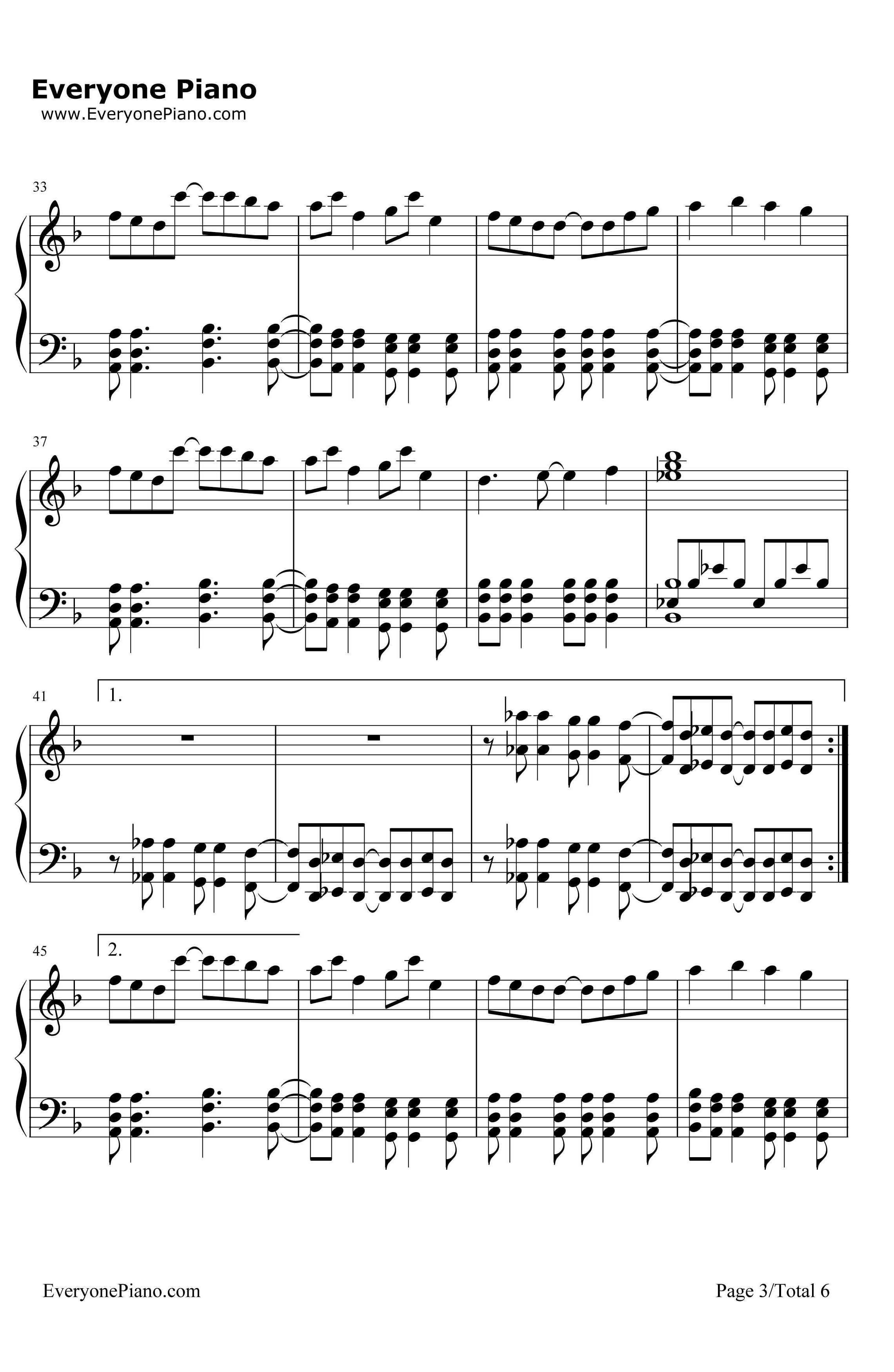 Amaranth钢琴谱-Nightwish3