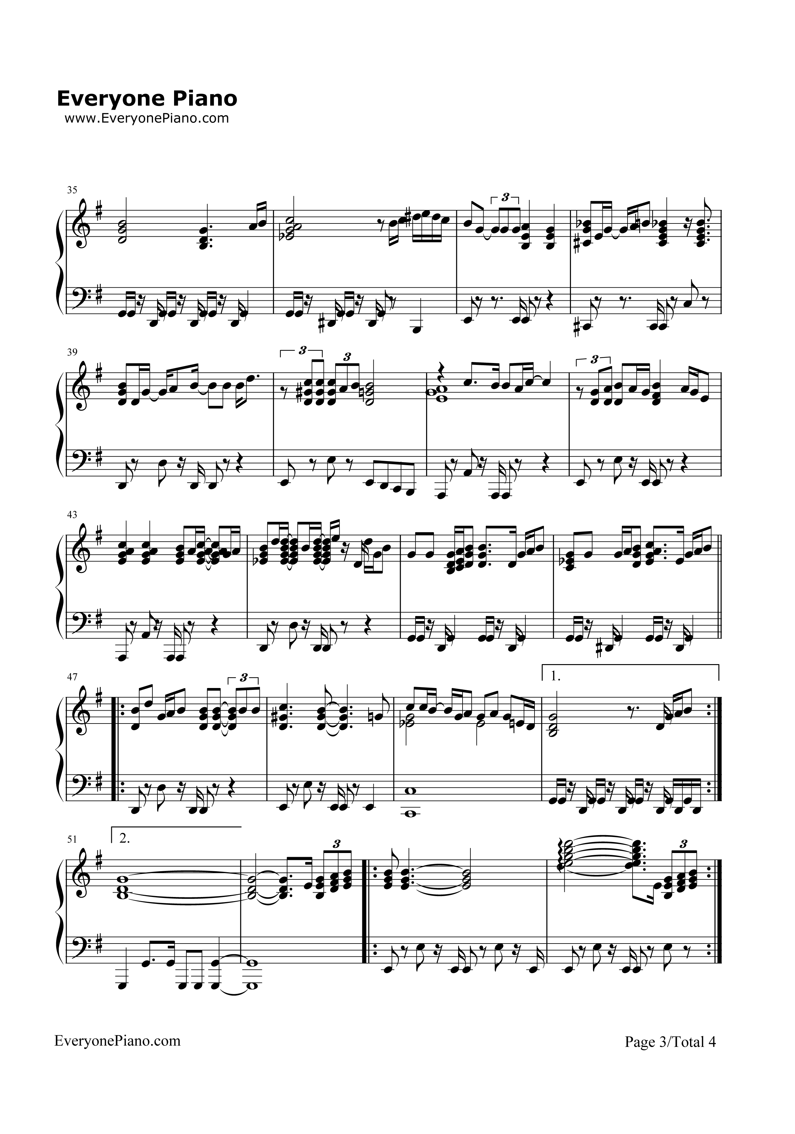 If I Was Your Woman/Walk On By钢琴谱-Alicia Keys3