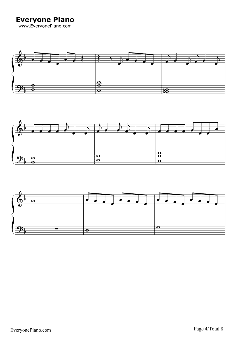 Here钢琴谱-AlessiaCara4
