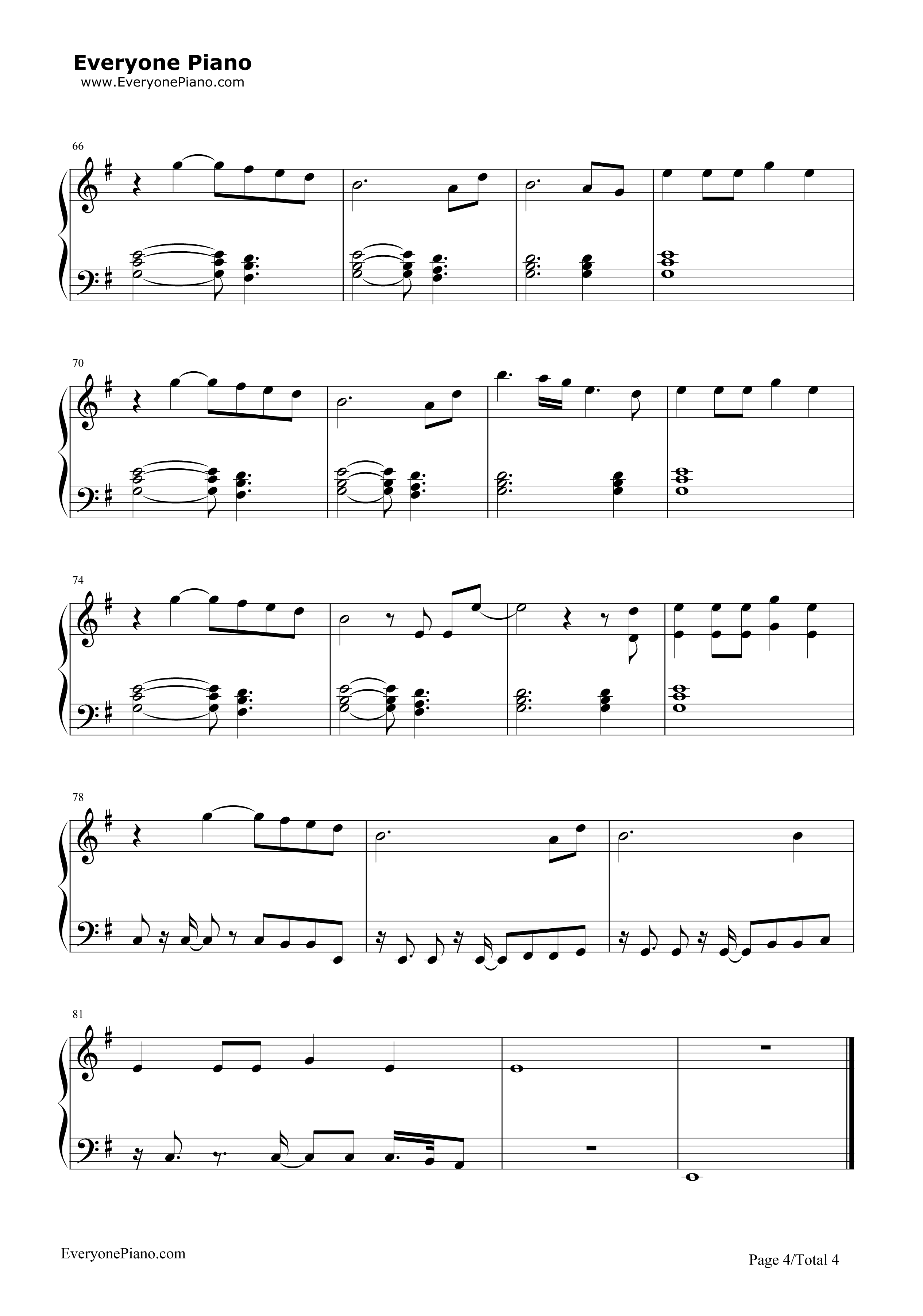Ghost Town钢琴谱-Adam Lambert4