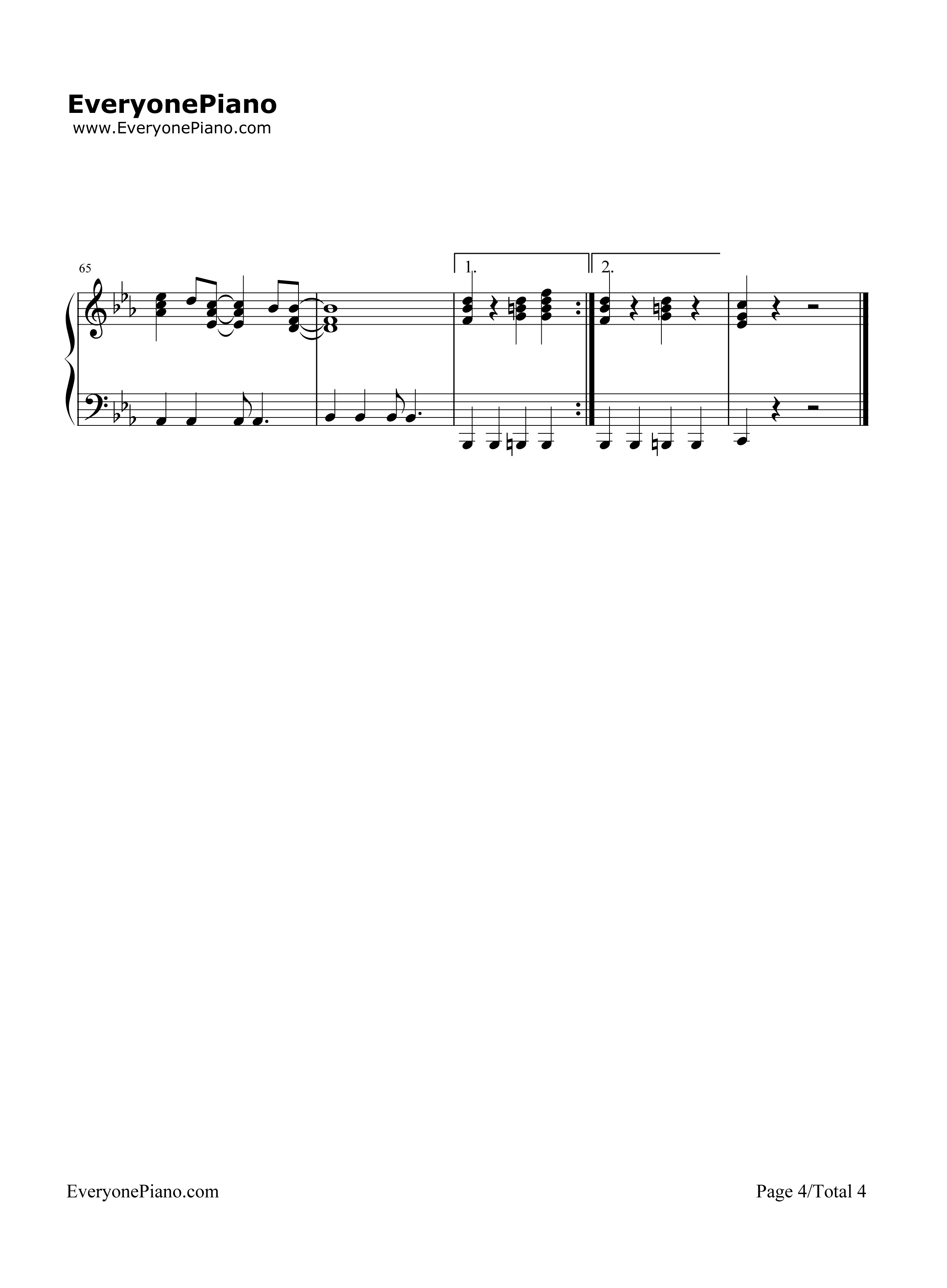 It's My Life钢琴谱-Bonjovi4