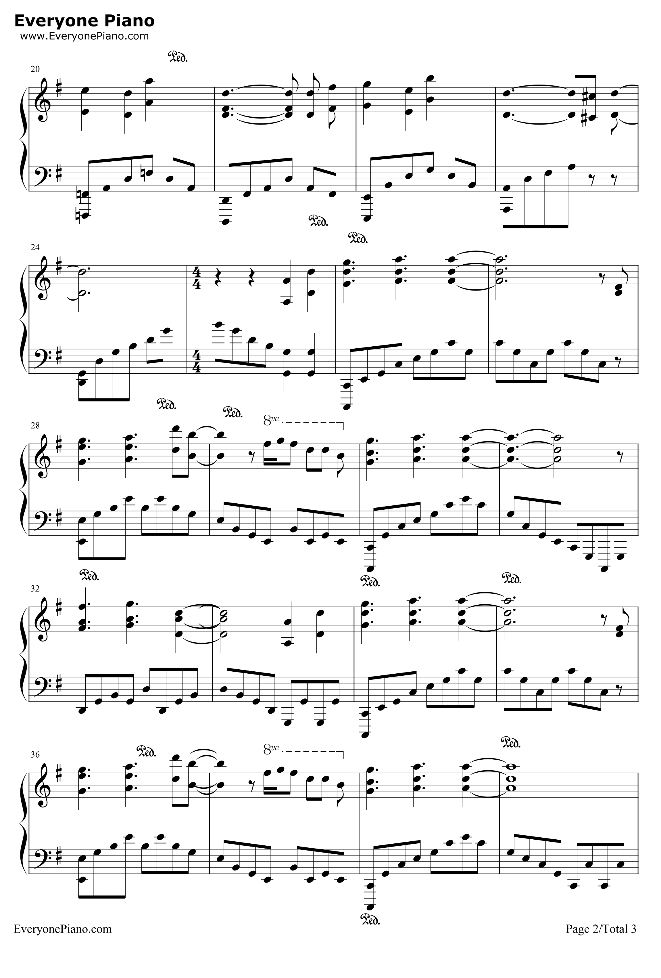 时を刻む呗钢琴谱-Lia-CLANNAD～AFTERSTORY～OP2