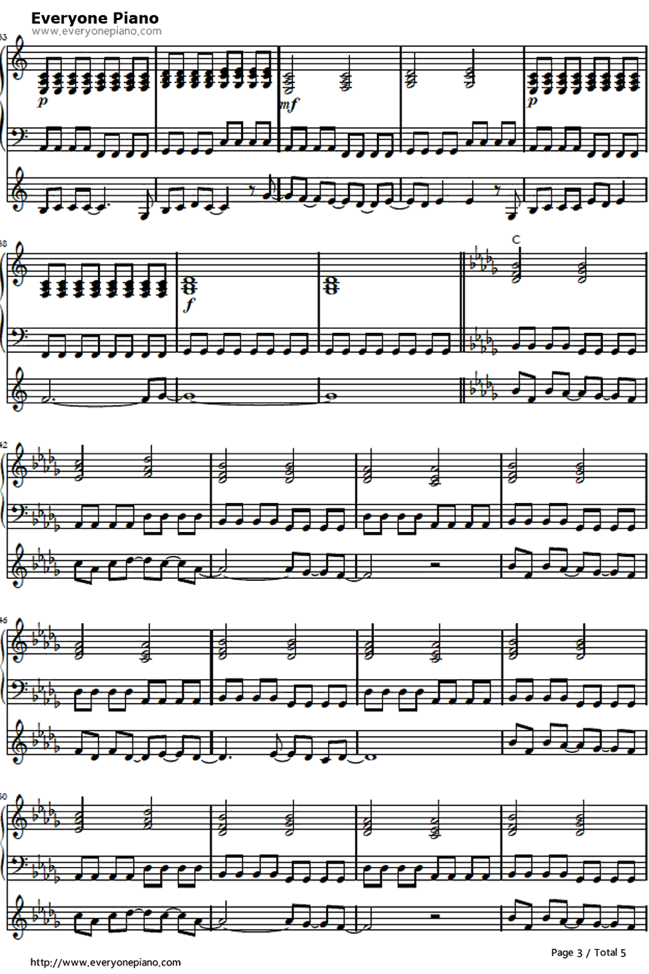 Alchemy钢琴谱-GirlsDeadMonster（marina）-AngelBeats!插曲3
