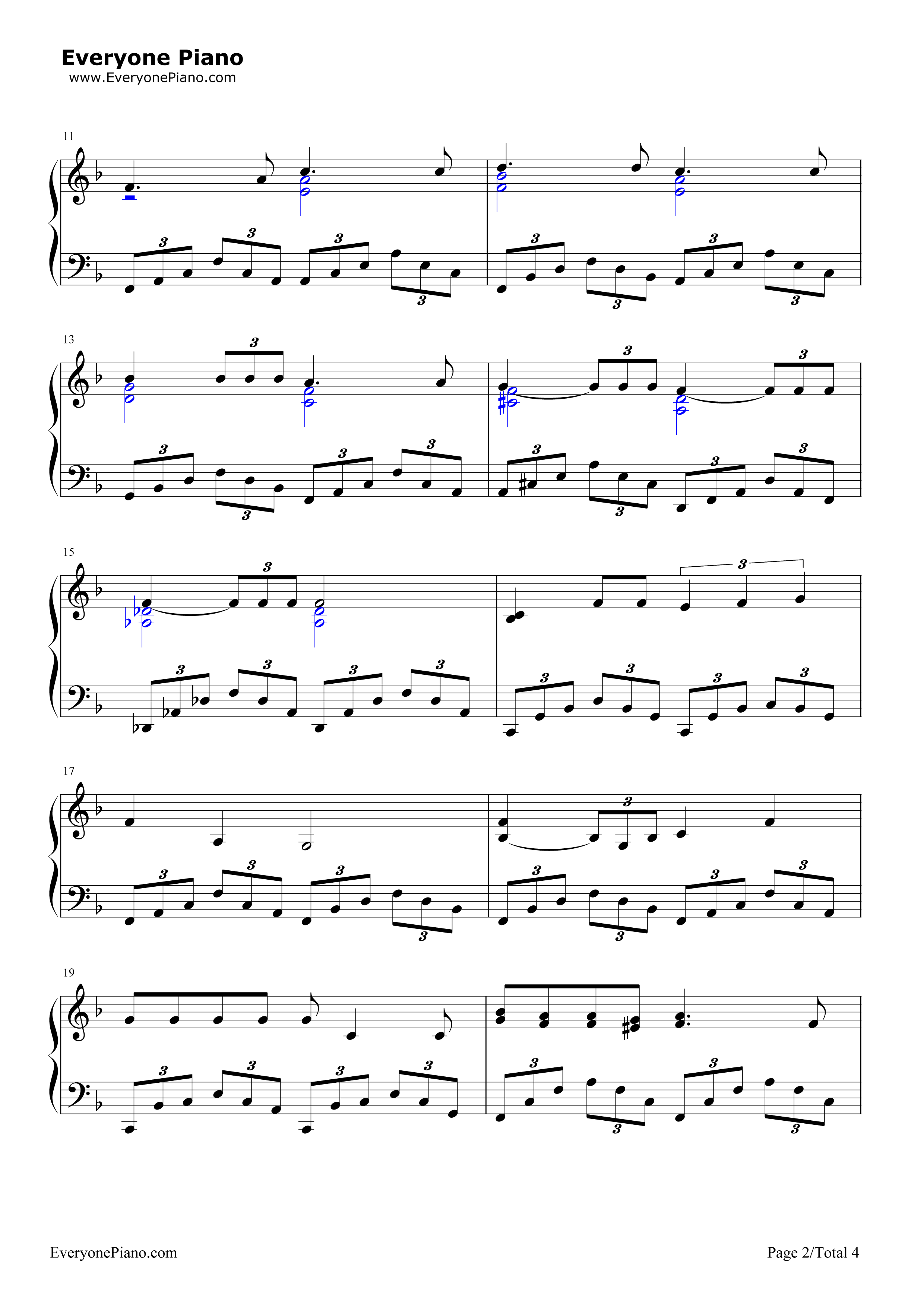 What a Wonderful World钢琴谱-Louis Armstrong2
