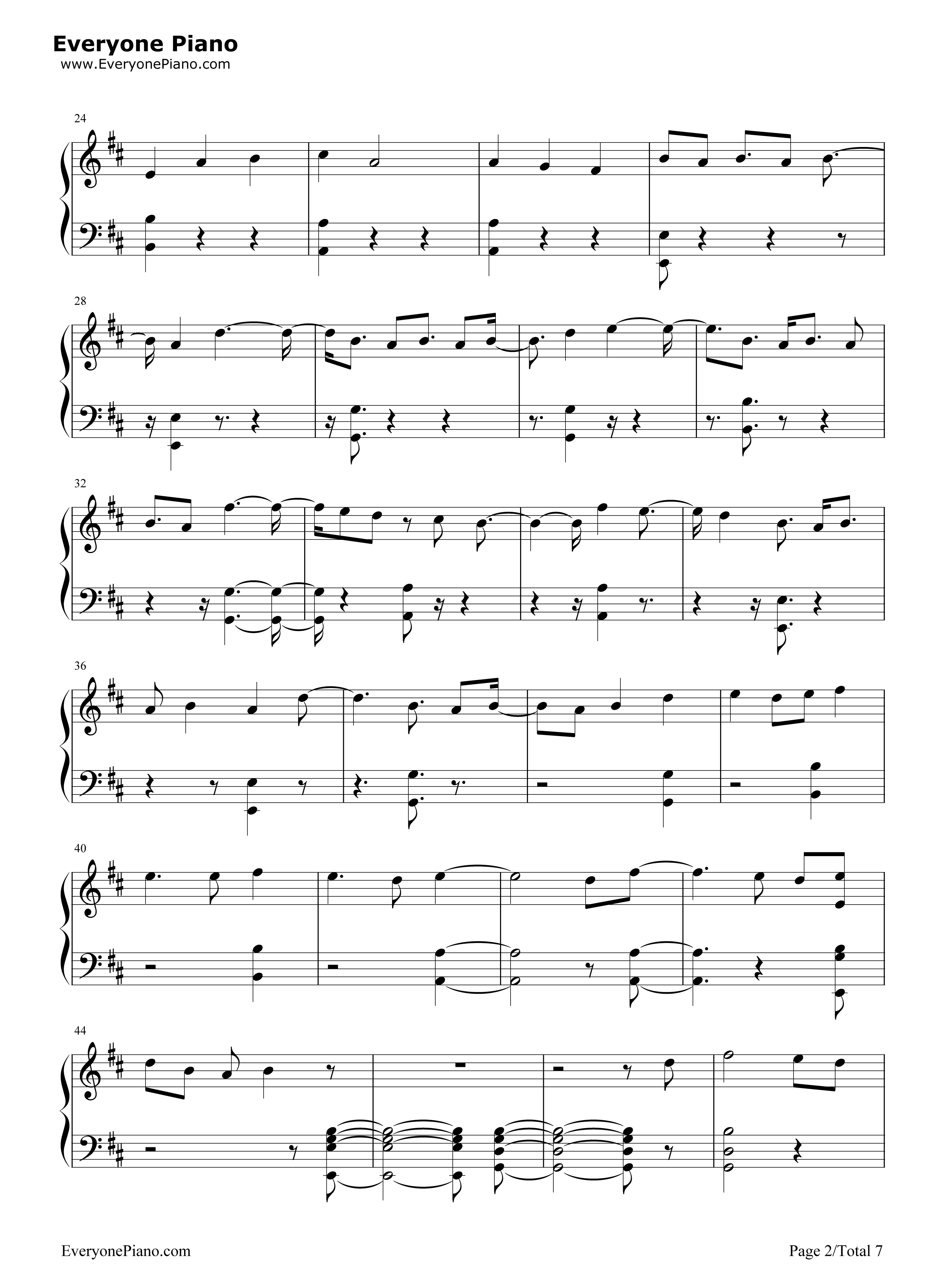 One Woman Man钢琴谱-John Legend2