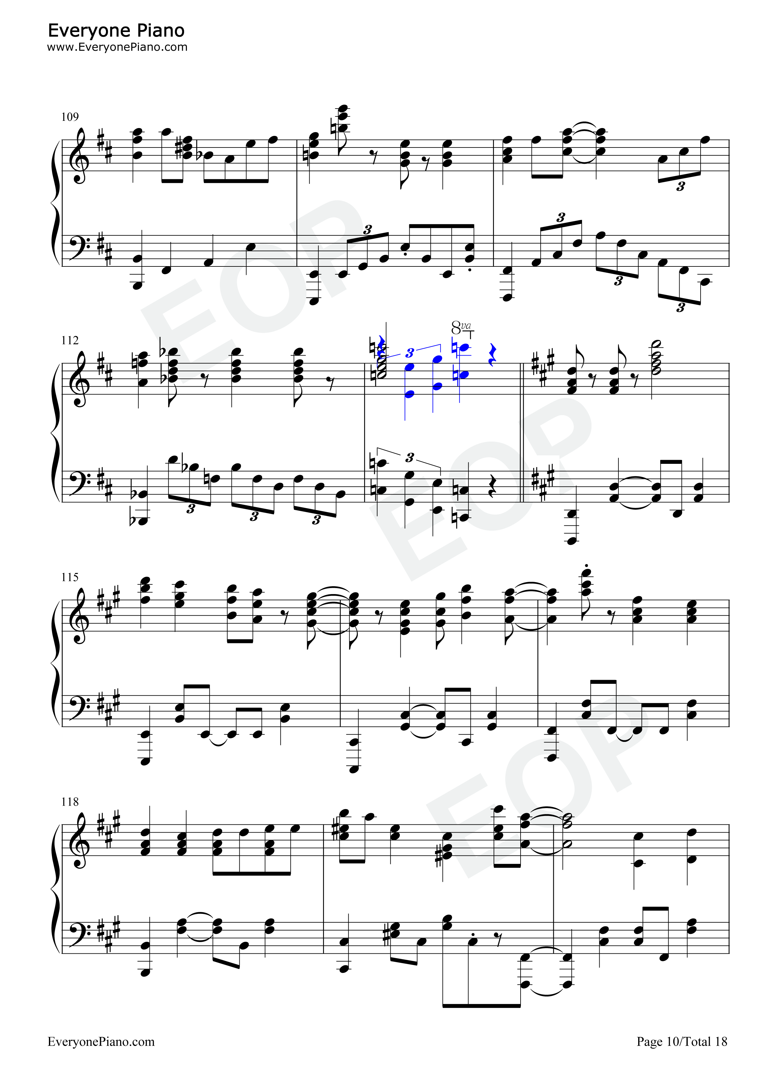 ぐだふわエブリデー钢琴谱-悠木碧10