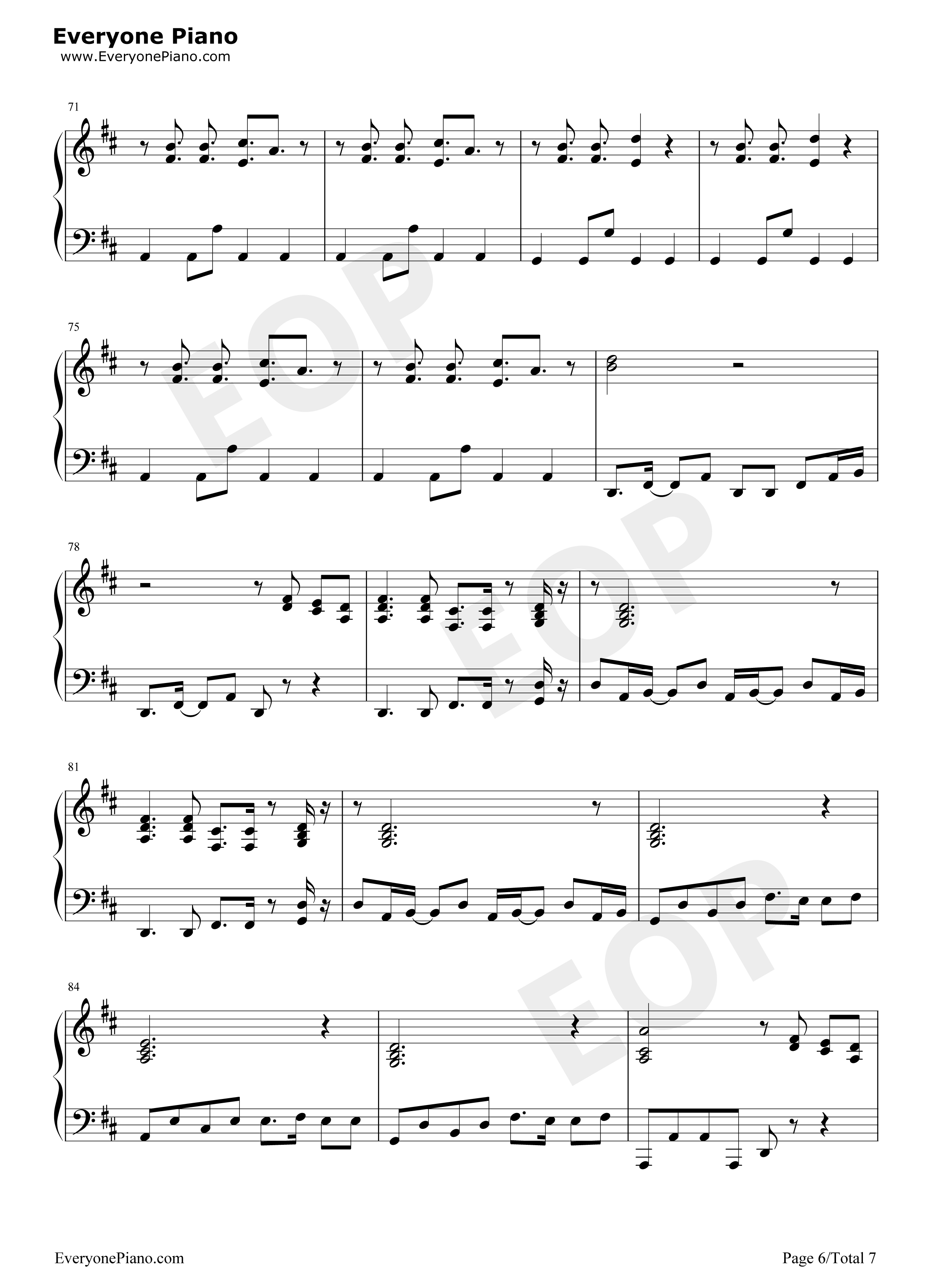 Rose钢琴谱-Paramore6