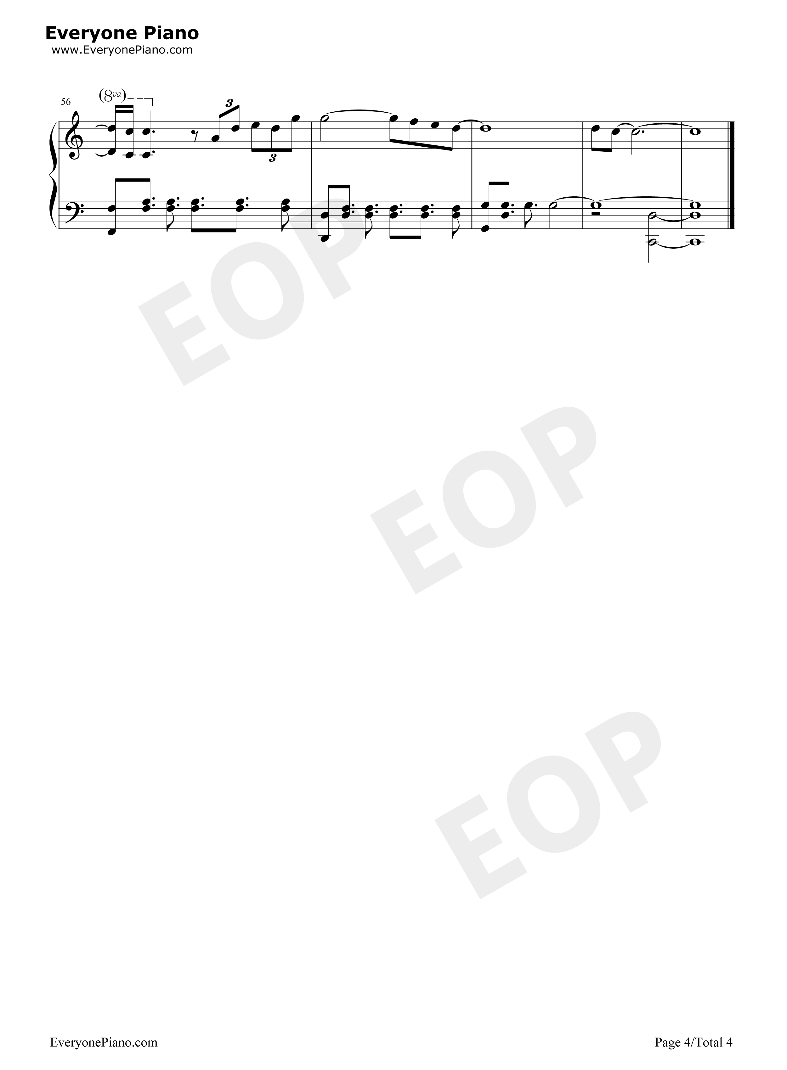 Too Late for Love钢琴谱-John Lundvik4