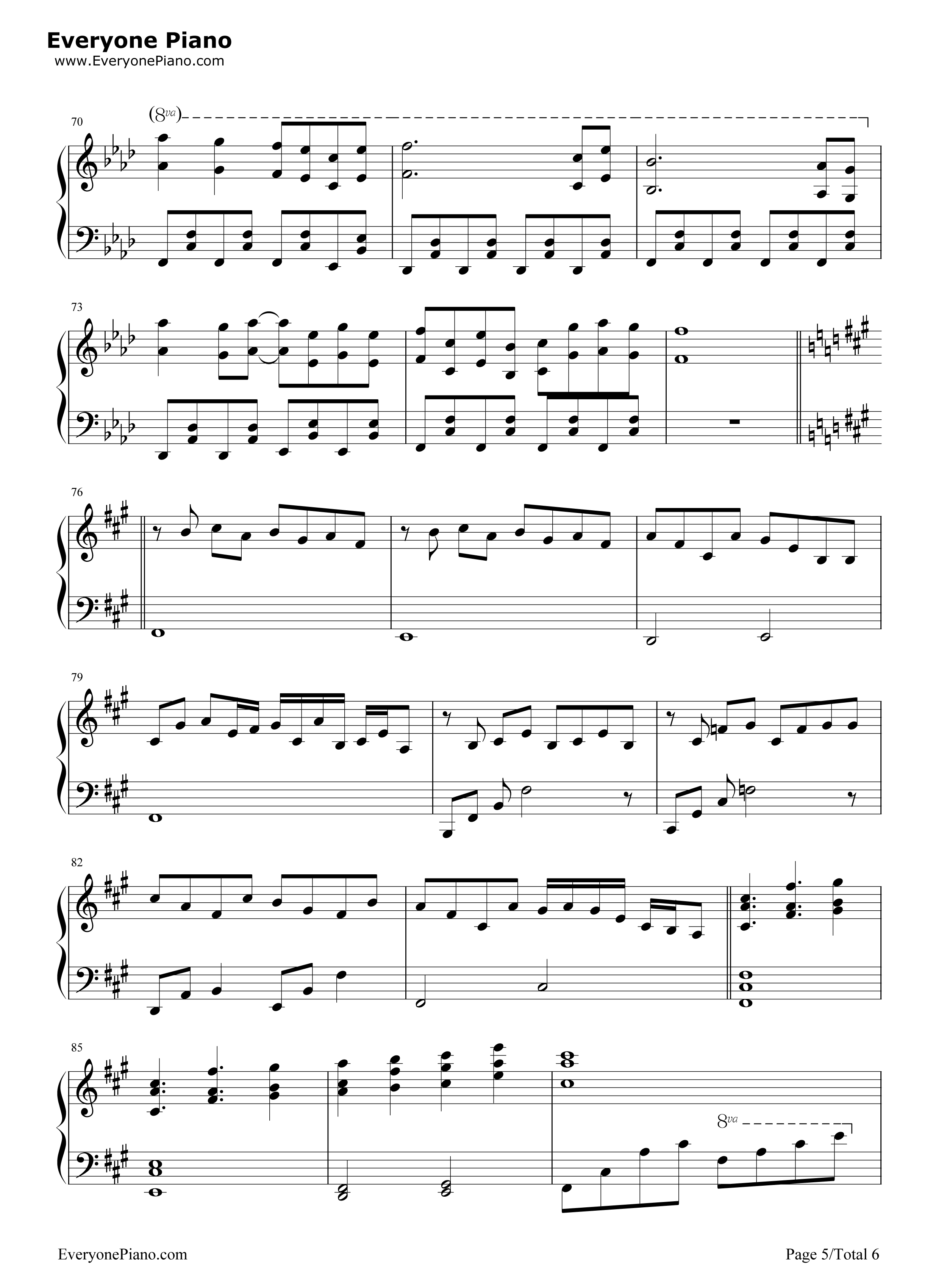 幽雅に咲かせ 墨染の桜 ～ Border of Life钢琴谱-东方Project5