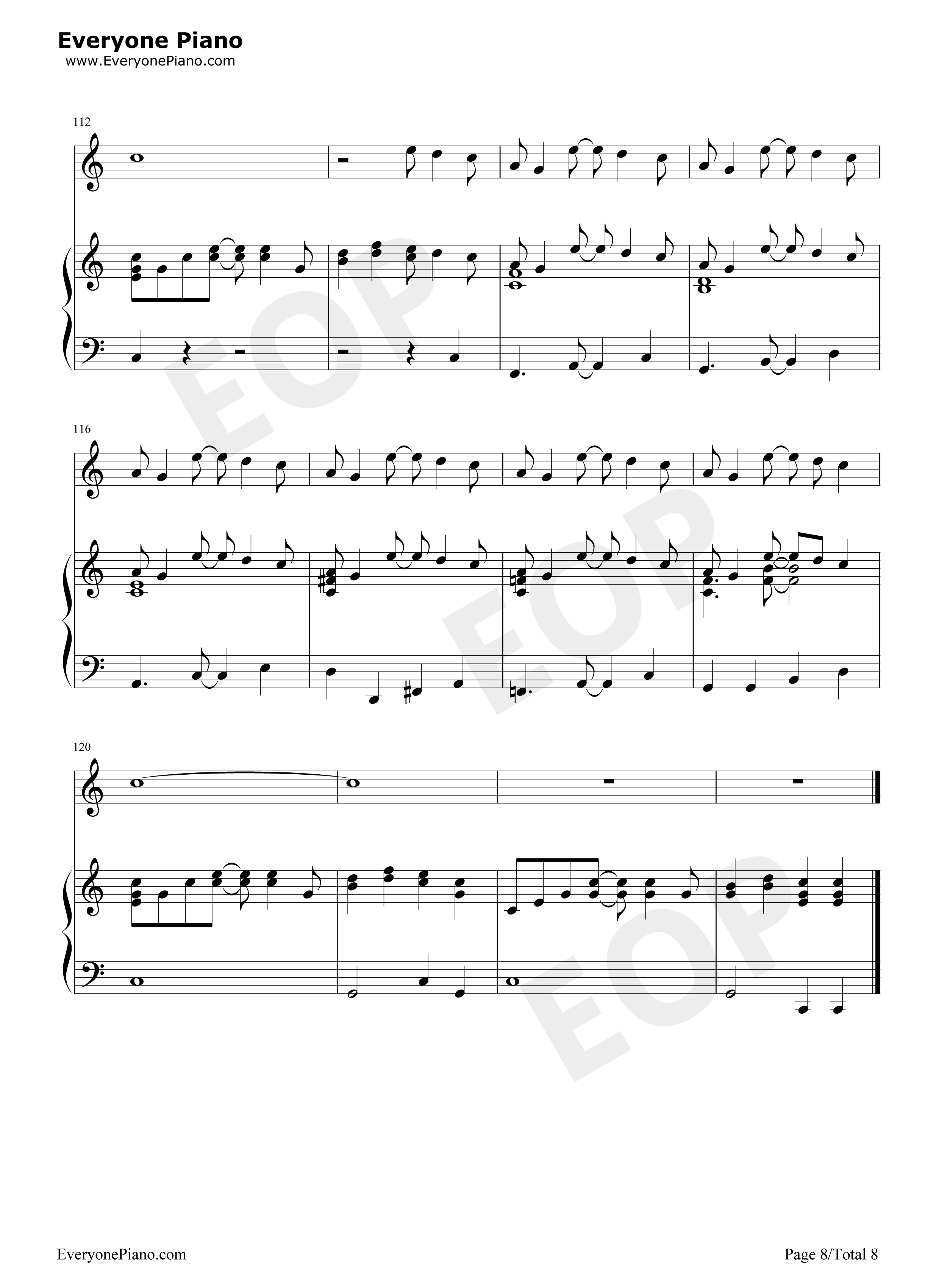 Under the Sea钢琴谱-Alan Menken8