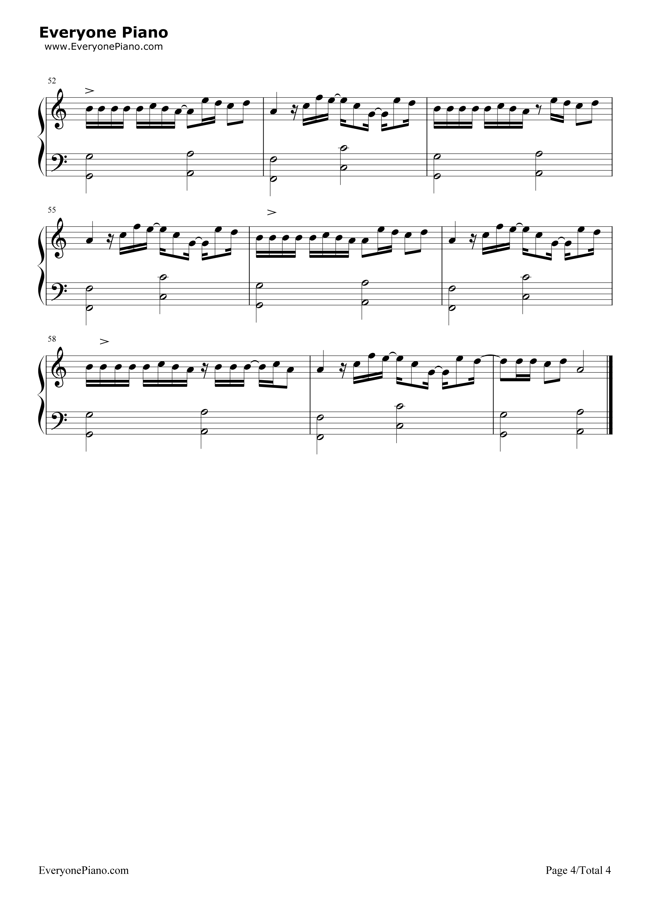 I Don't Wanna Live Forever钢琴谱-Zayn Taylor Swift4