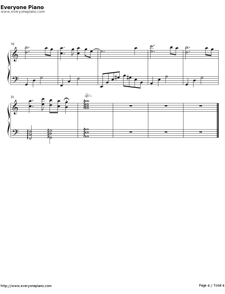 迷梦之恋钢琴谱-小兴-简单又很好听的钢琴曲4