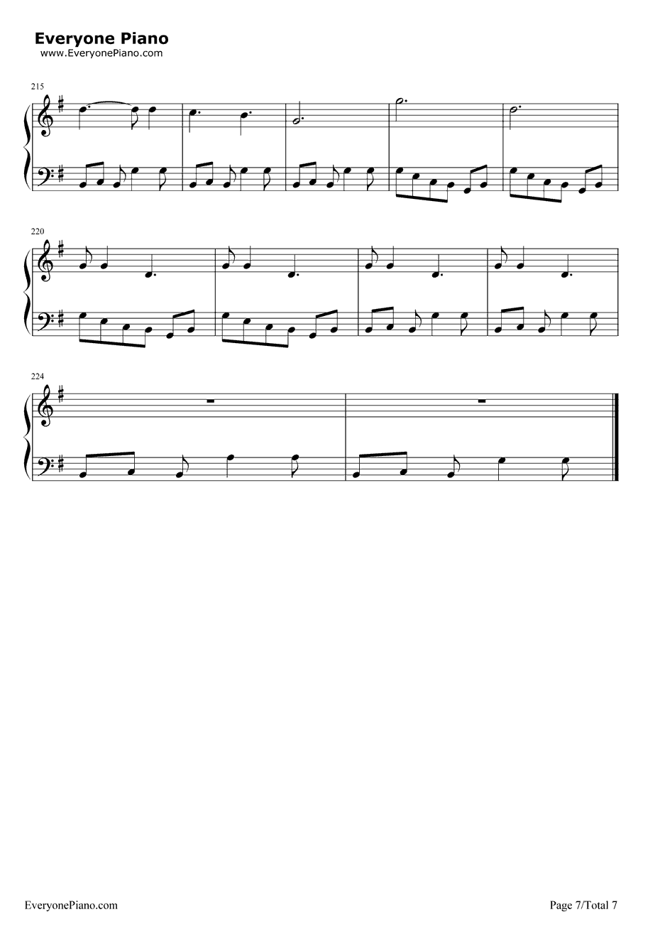 TheKill钢琴谱-30SecondstoMars7