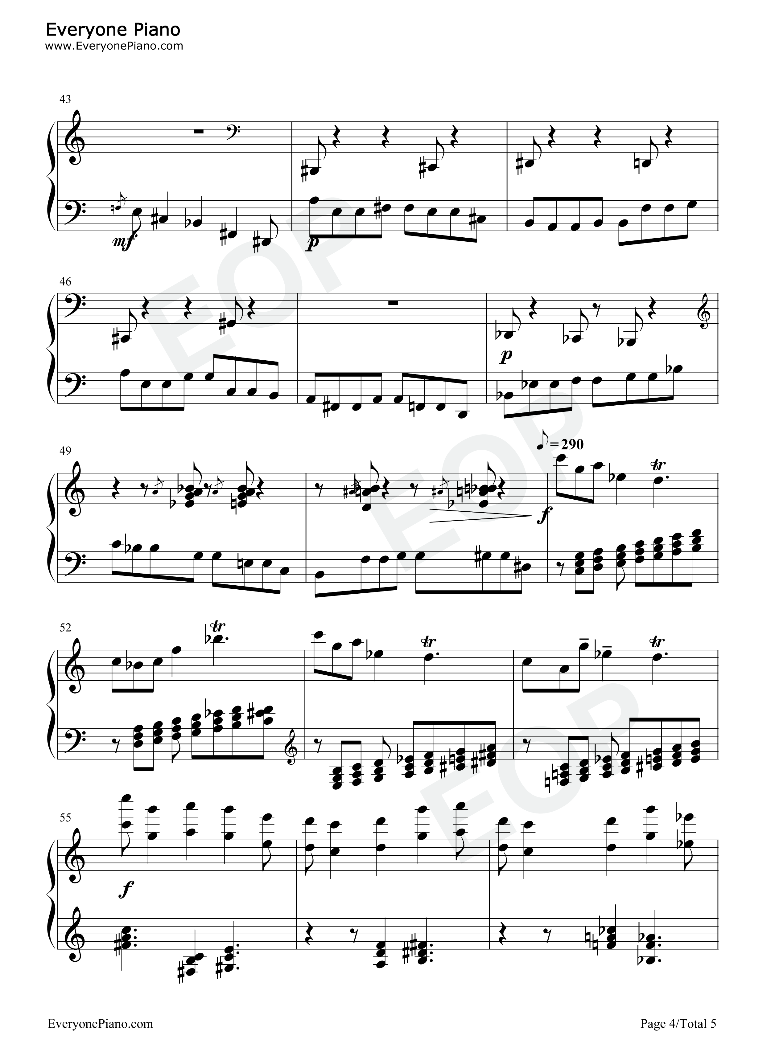 六首保加利亚节奏舞曲钢琴谱-巴托克4