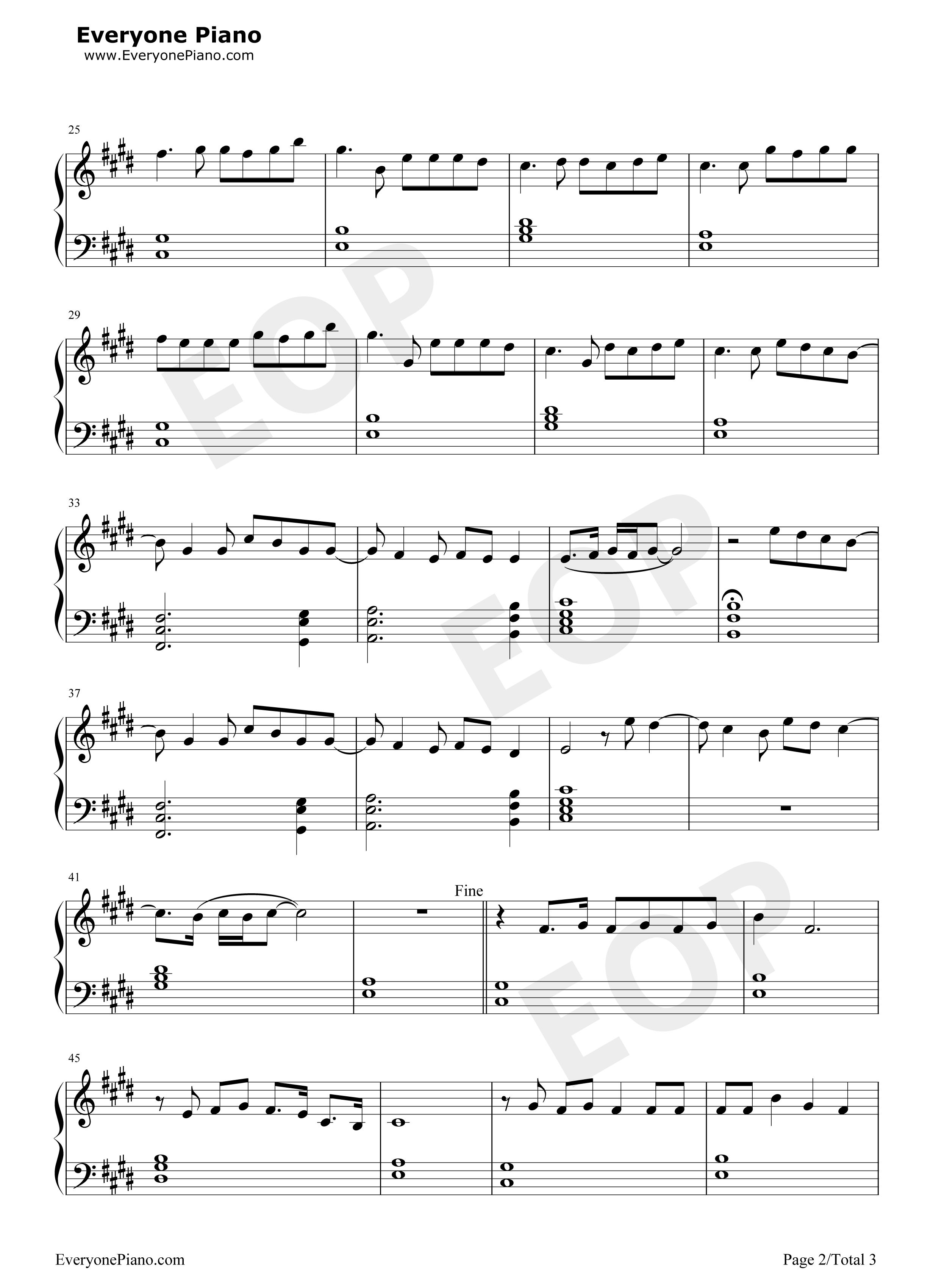 Fire on Fire钢琴谱-Sam Smith2