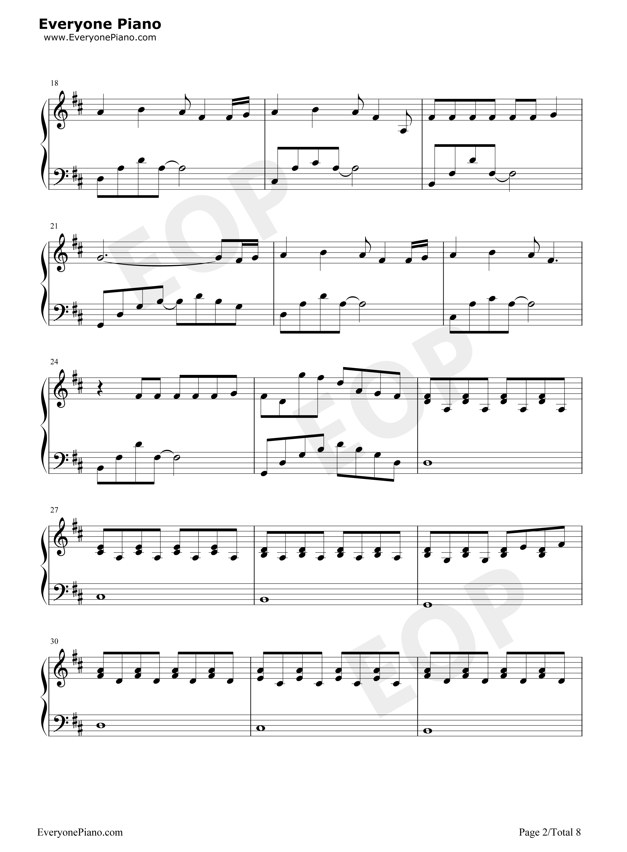 Because of You钢琴谱-The Piano Guys2