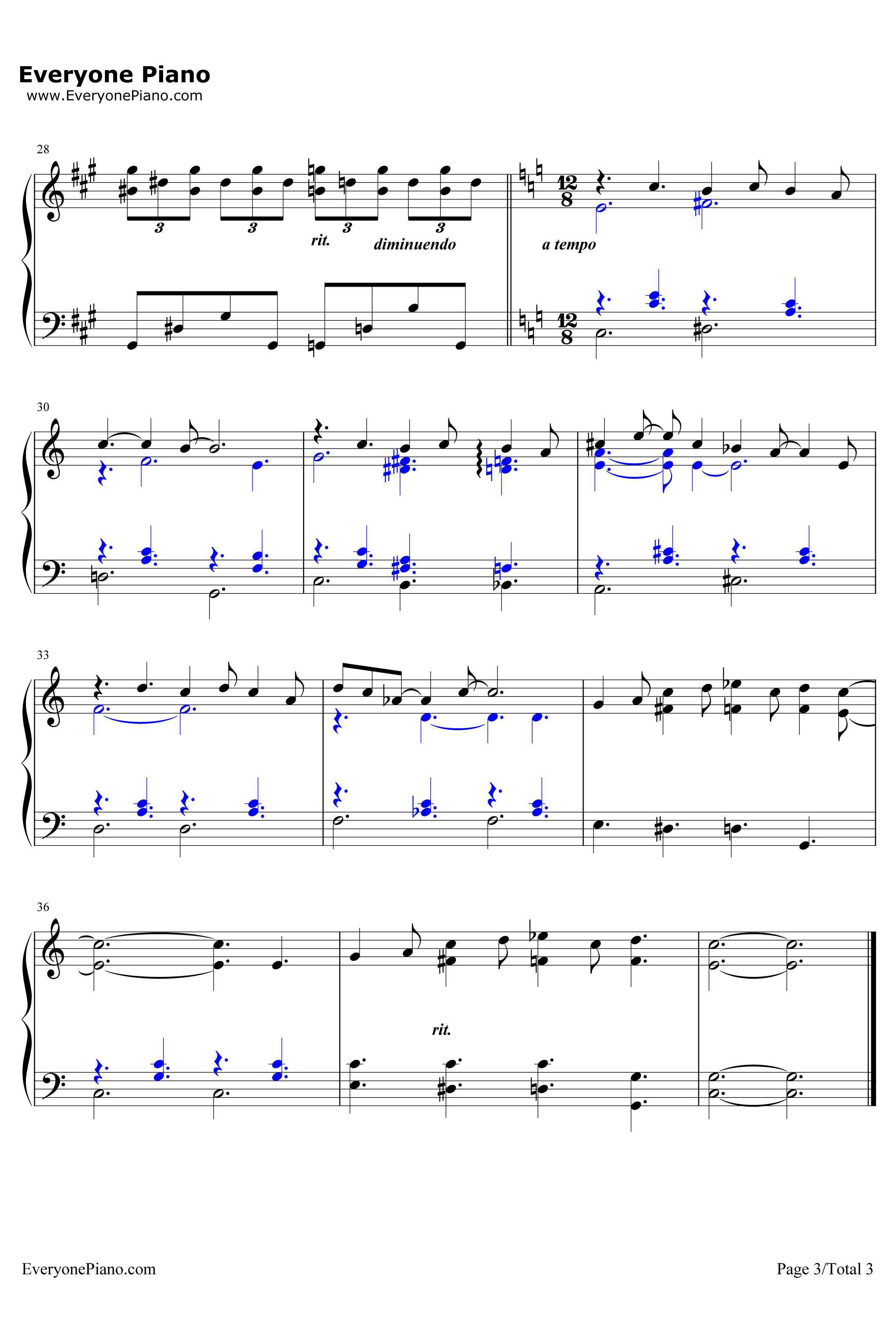 Dream A Little Dream Of Me钢琴谱-Yiruma　李闰珉3