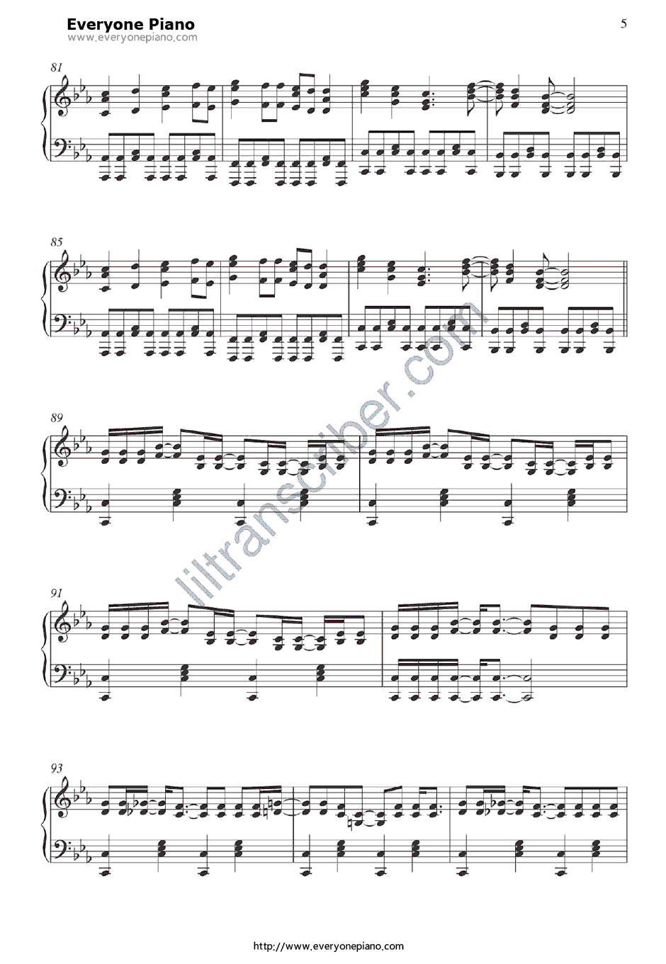 Judas钢琴谱-LadyGaga5