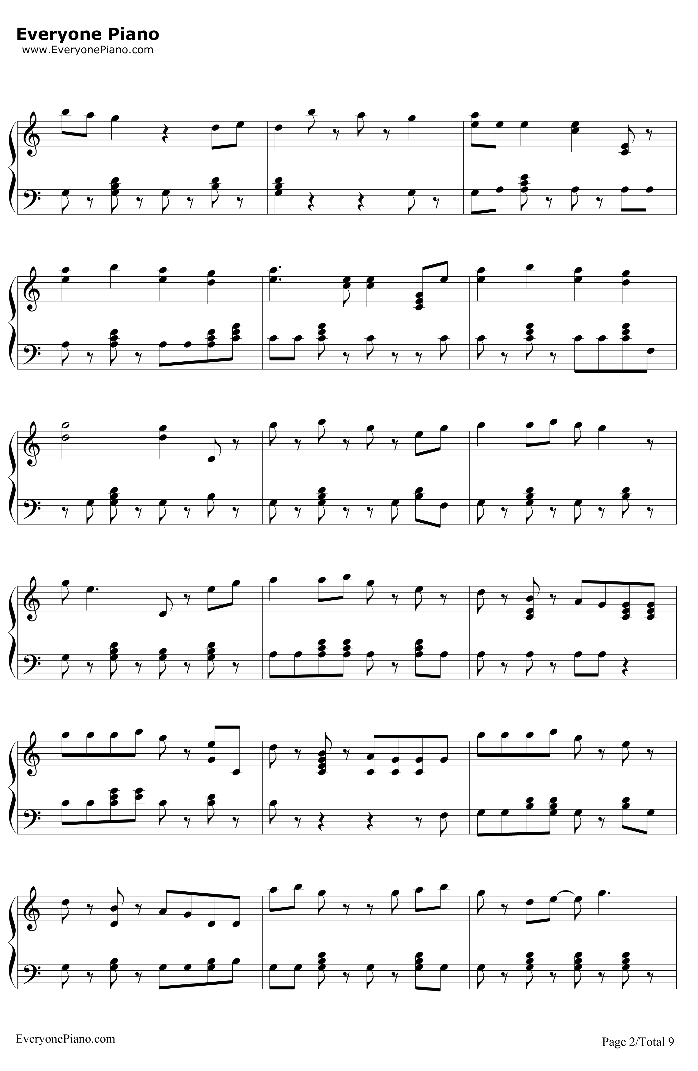 ShakeItOff钢琴谱-TaylorSwift2