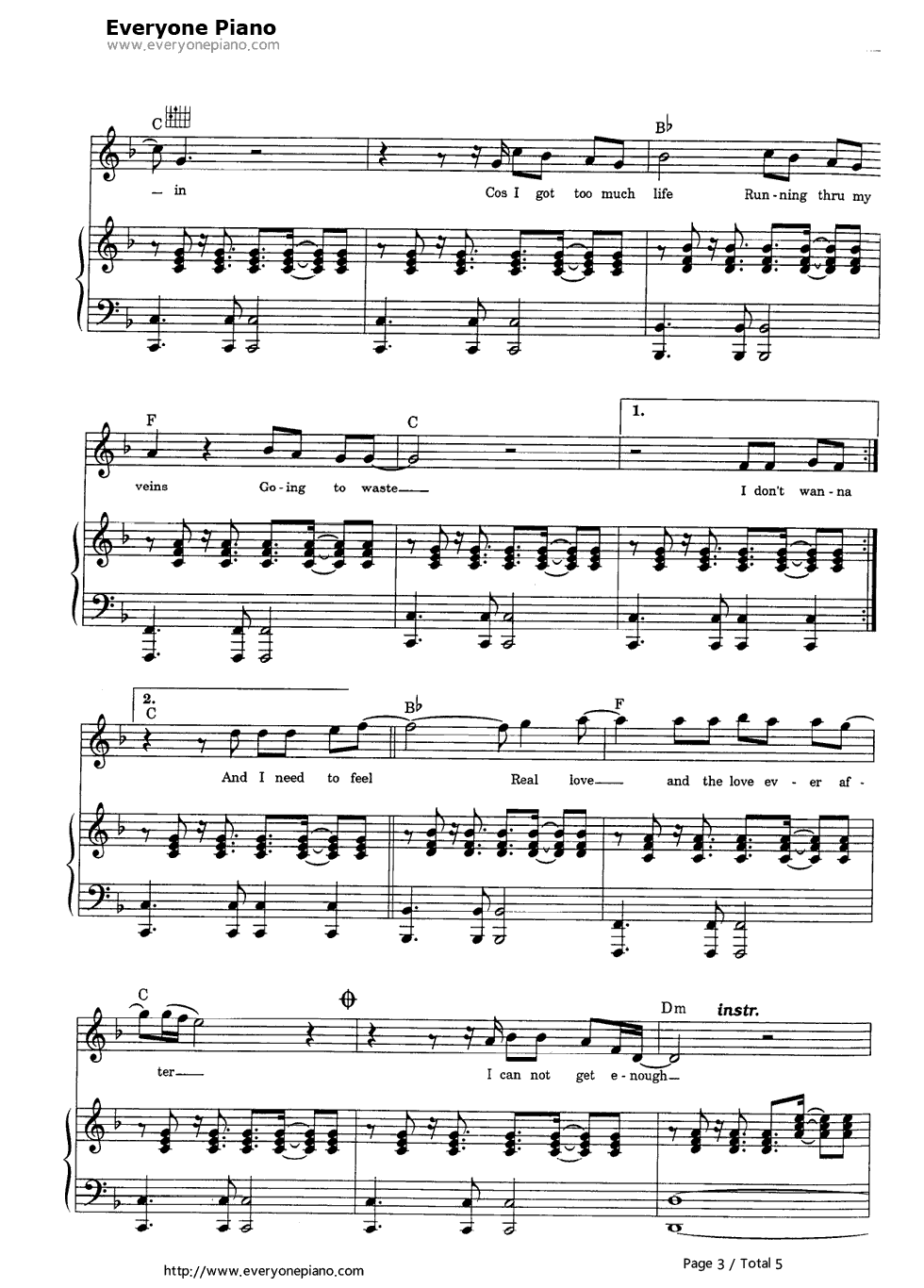 Feel钢琴谱-Robbie Williams3