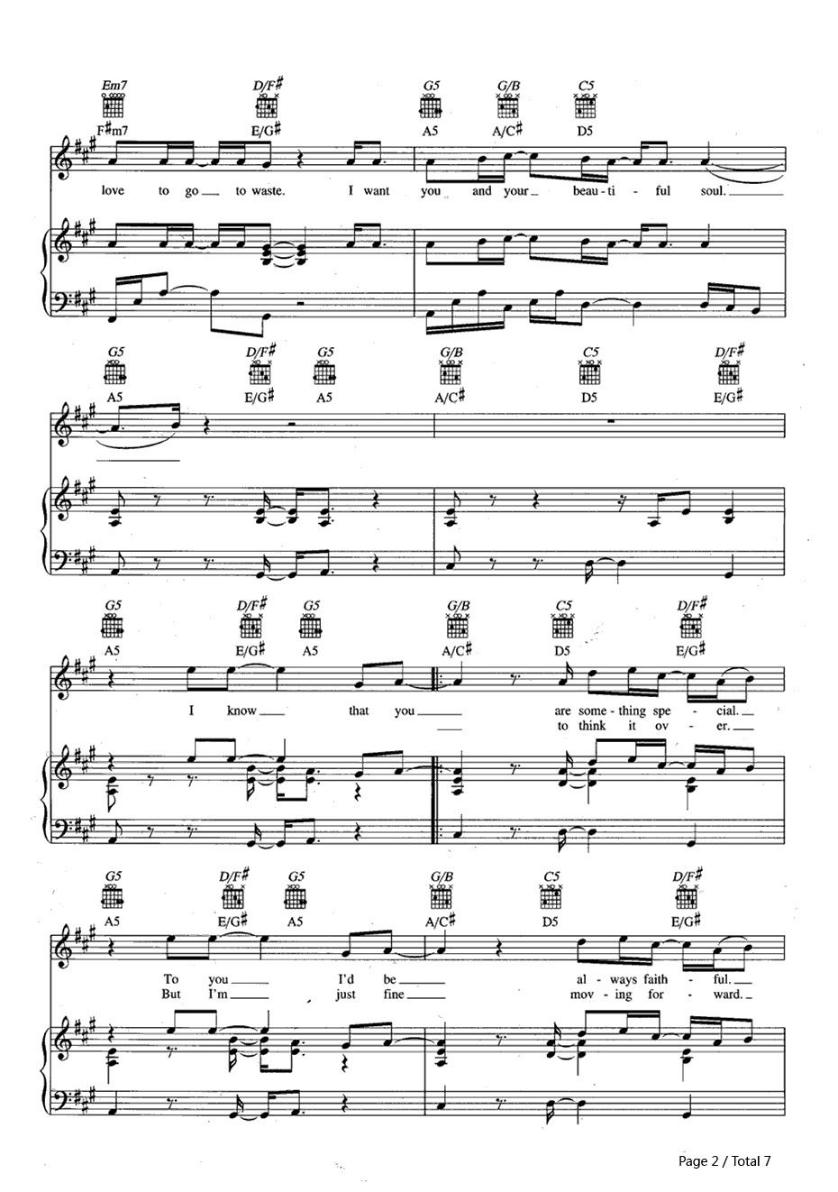 Beautiful Soul钢琴谱-JesseMcCartney2