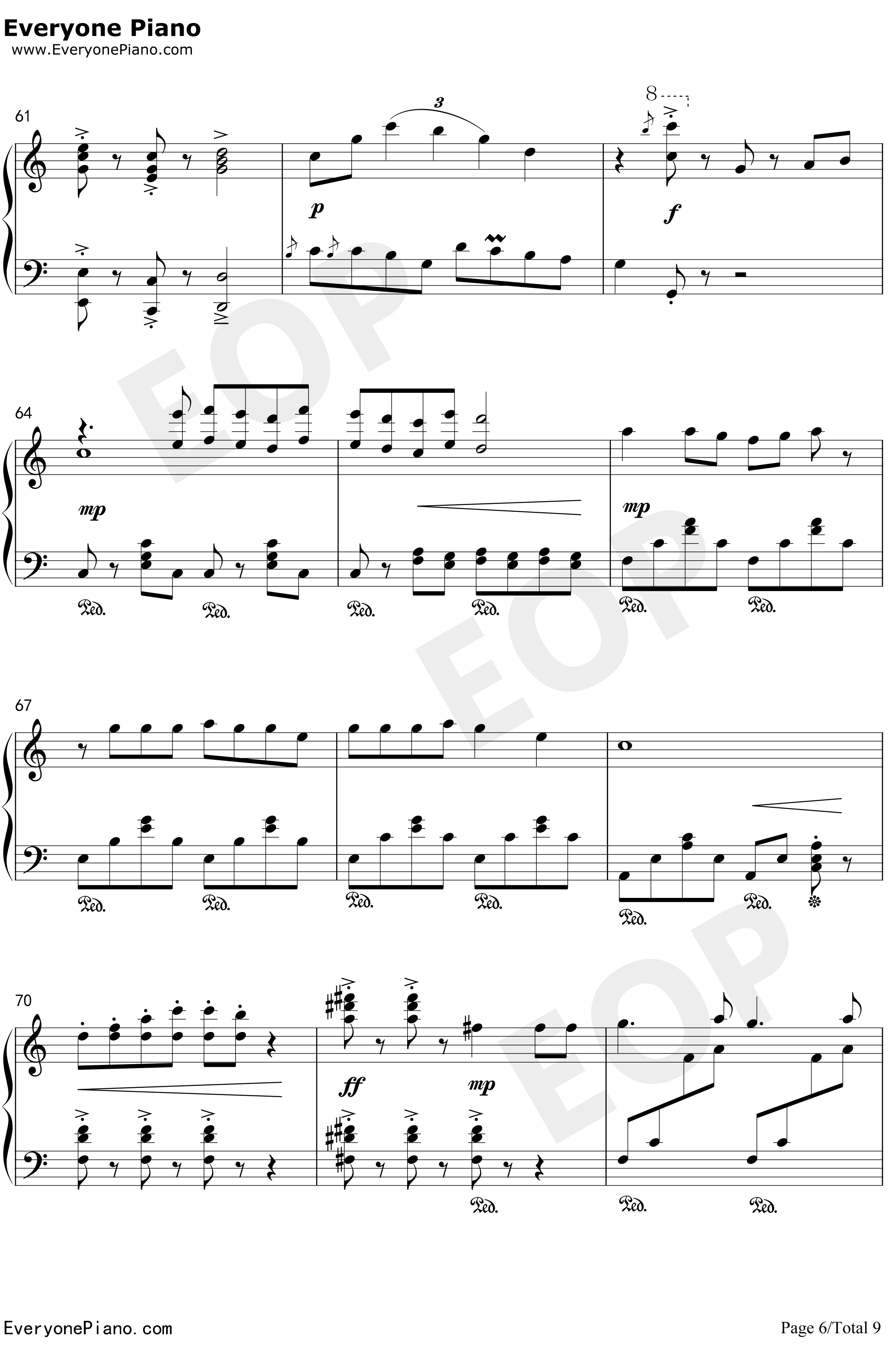 先生あのね钢琴谱-長縄まりあ井上喜久子-工作细胞OST6